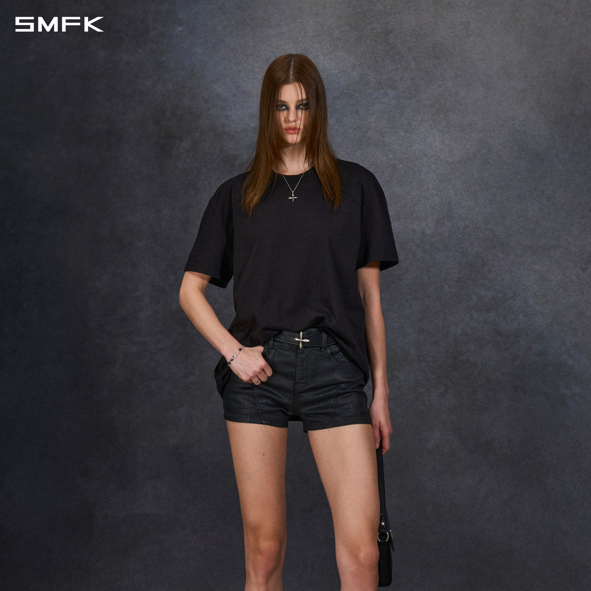 FUTURE REFLECTION REGULAR FIT TEE/LONG- STAPLE COTTON/U WILD BLACK