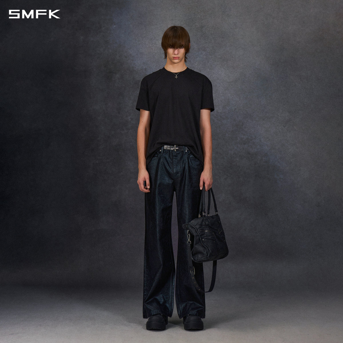FUTURE REFLECTION REGULAR FIT TEE/LONG- STAPLE COTTON/U WILD BLACK