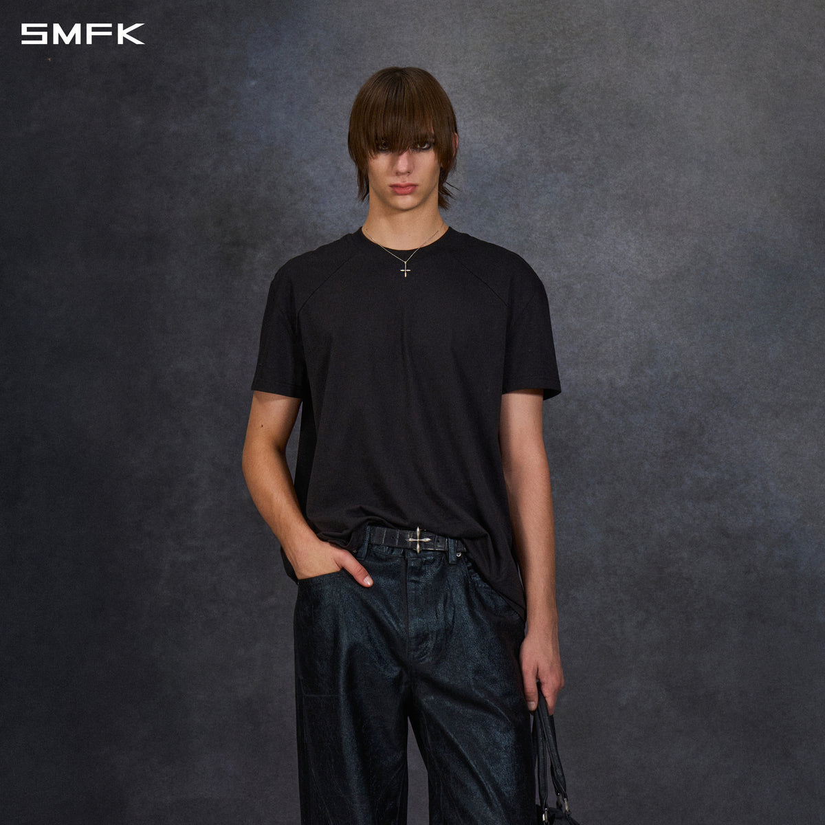 FUTURE REFLECTION REGULAR FIT TEE/LONG- STAPLE COTTON/U WILD BLACK