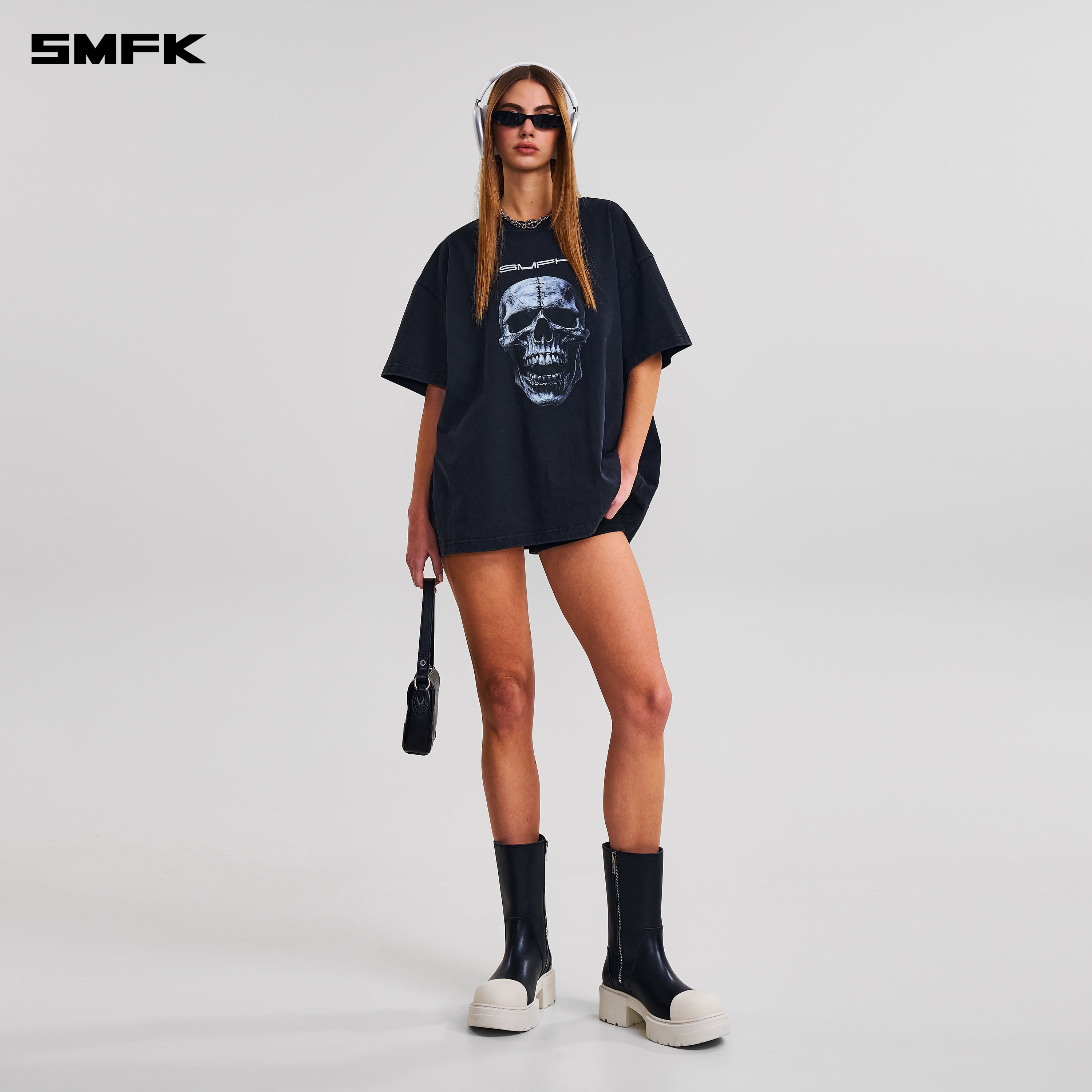 COMPASS MODE MASSIVE TEE-PERMANENT/COTTON WILD BLACK