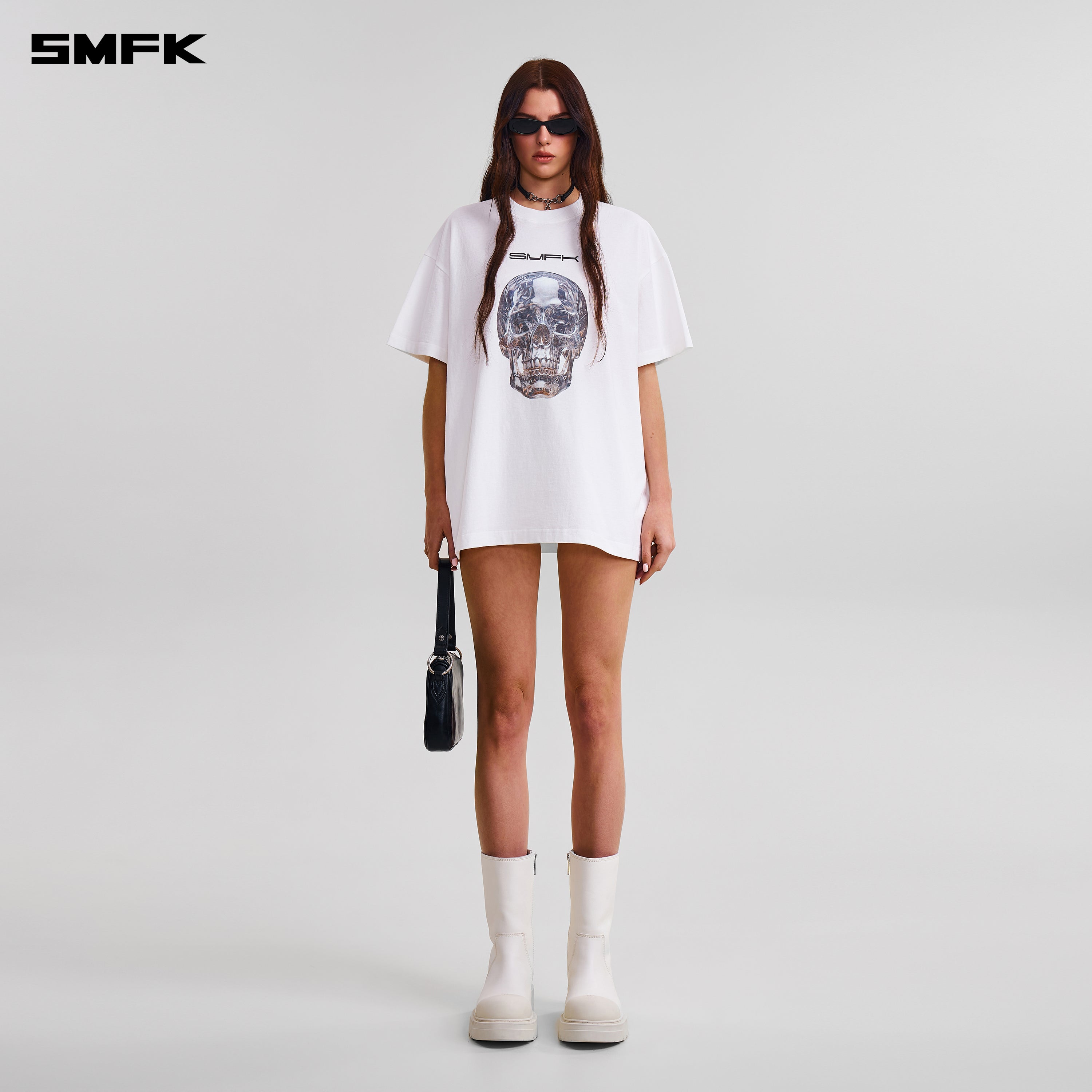 COMPASS MODE MASSIVE TEE-PERMANENT/COTTON CLOUD WHITE