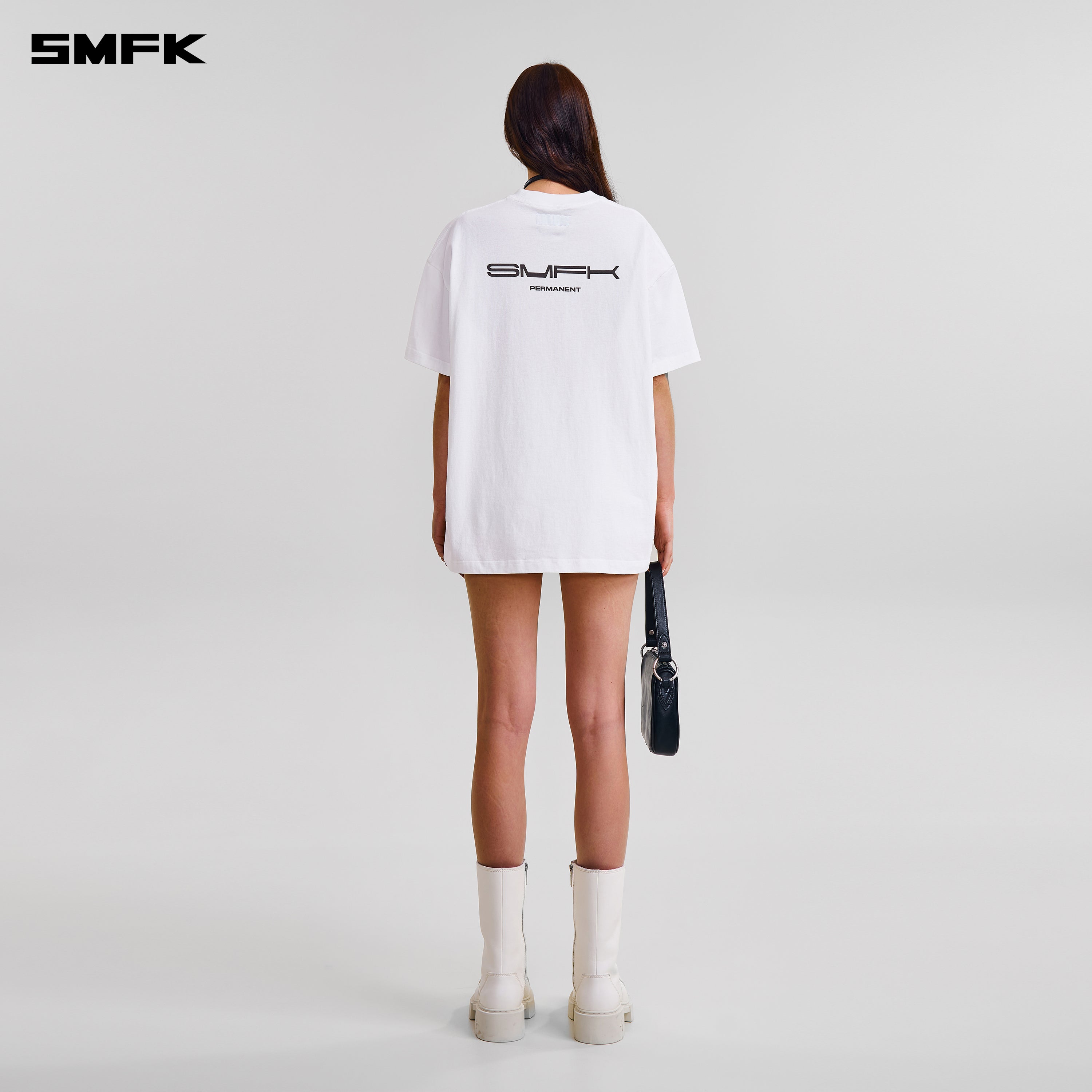 COMPASS MODE MASSIVE TEE-PERMANENT/COTTON CLOUD WHITE