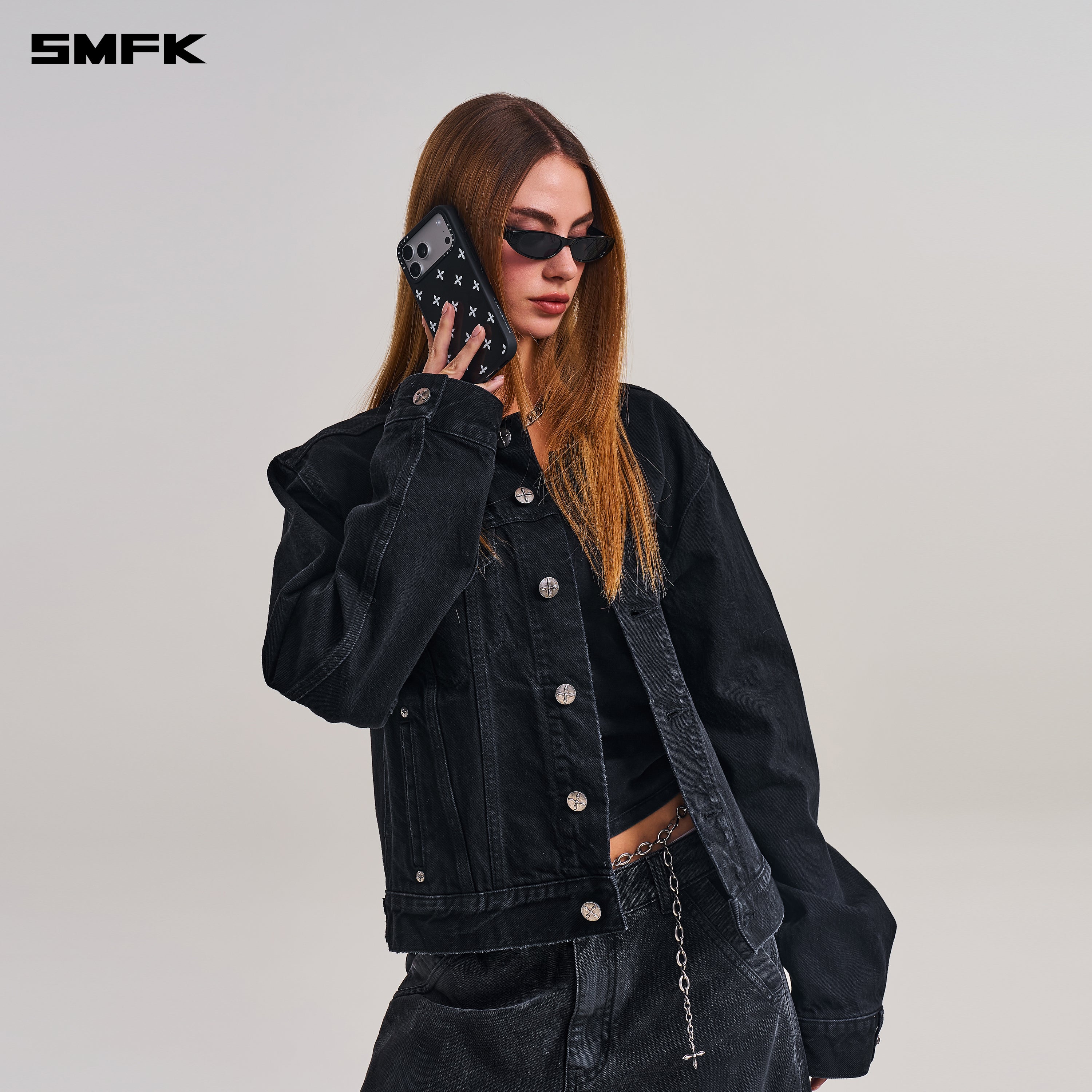 SMFK X CASETiFY COMPASS BLACK GARDEN 17 Pro Max PHONE CASE