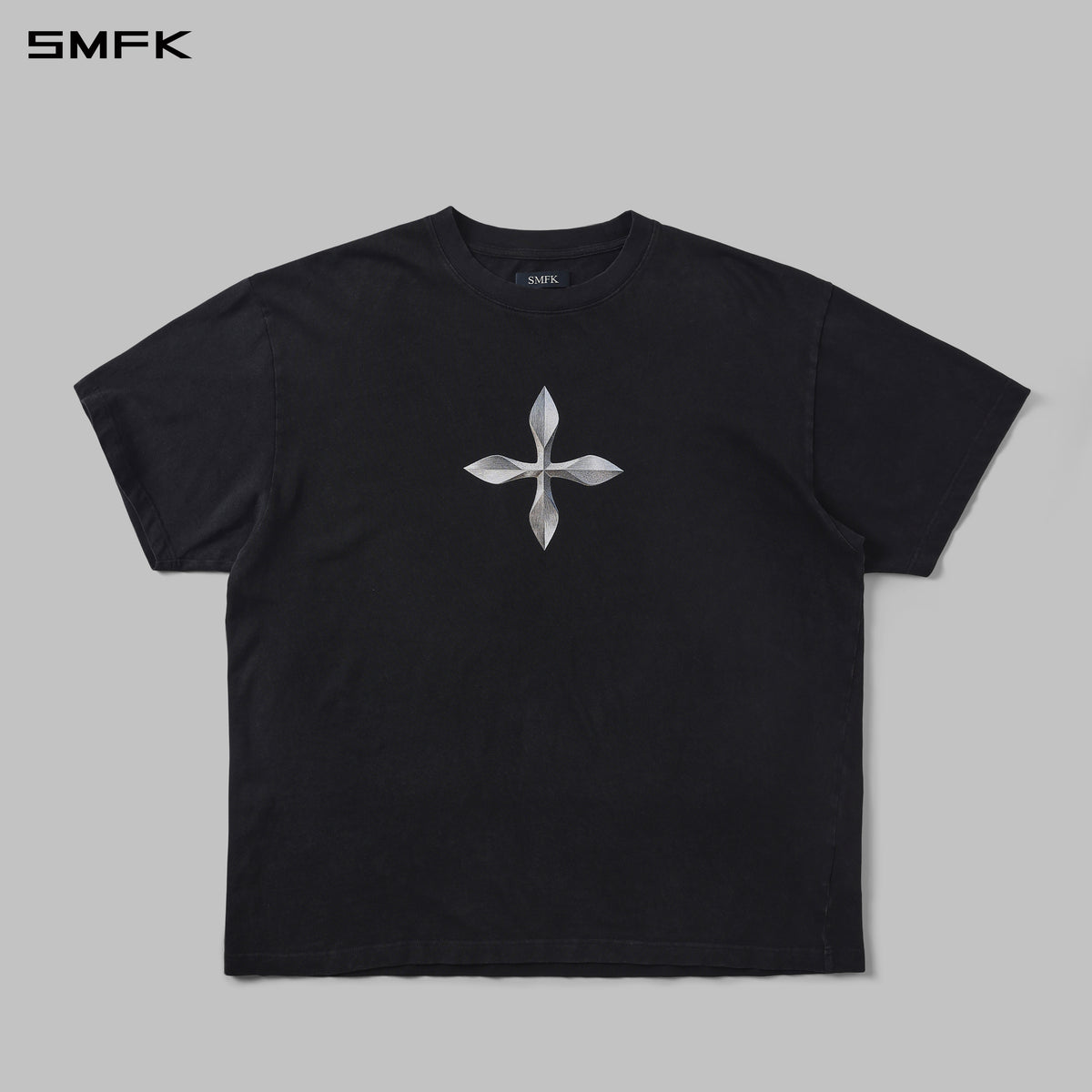 VINTAGE GUERNICA COMPASS LOOSE TEE/U WILD BLACK