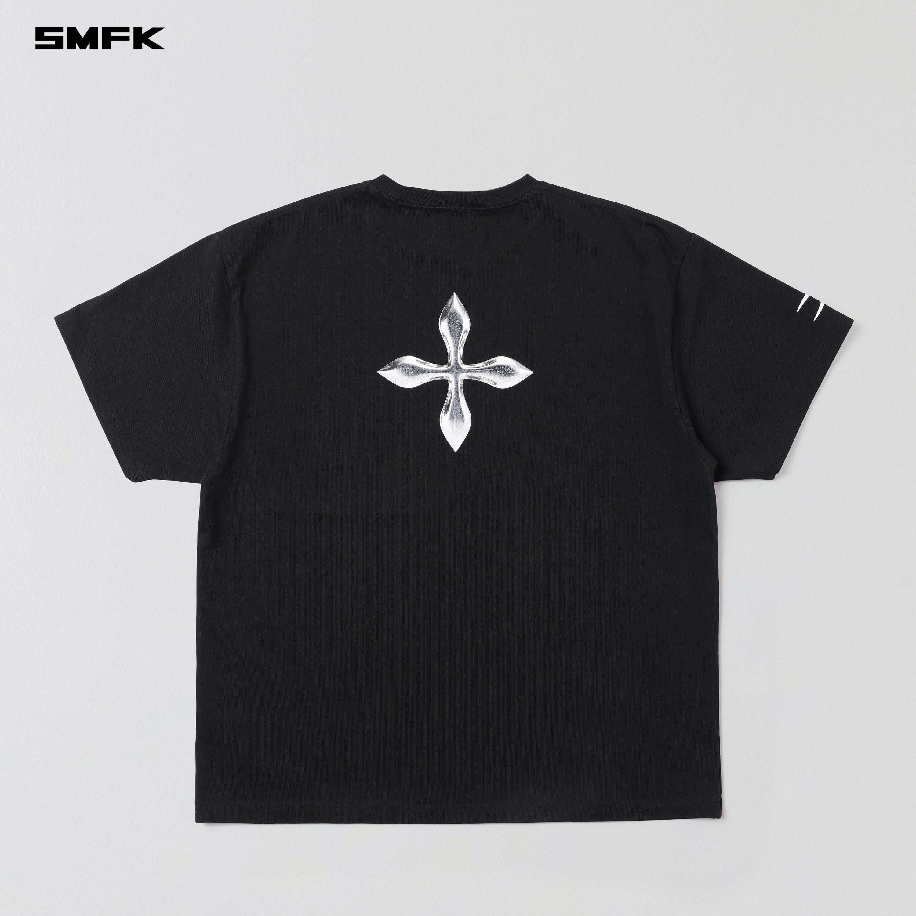 VINTAGE LOOSE DOUBLE-SIDE TEE/COMBED COTTON WILD BLACK
