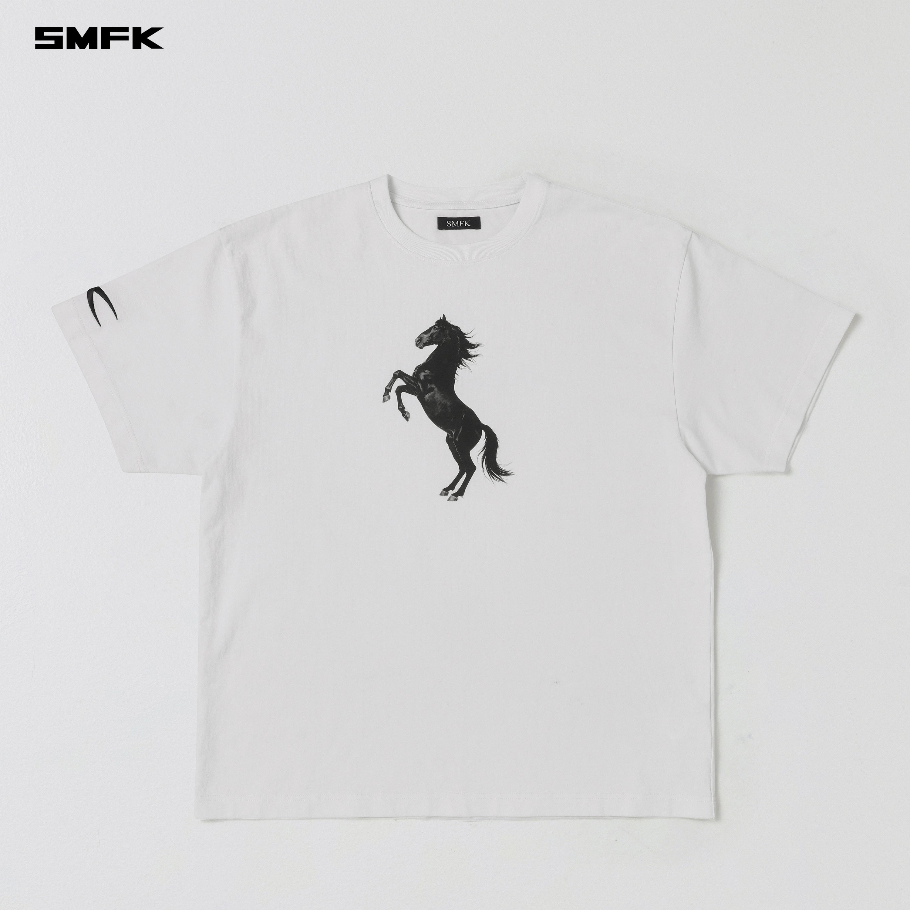 VINTAGE LOOSE DOUBLE-SIDE TEE/COMBED COTTON CLOUD WHITE