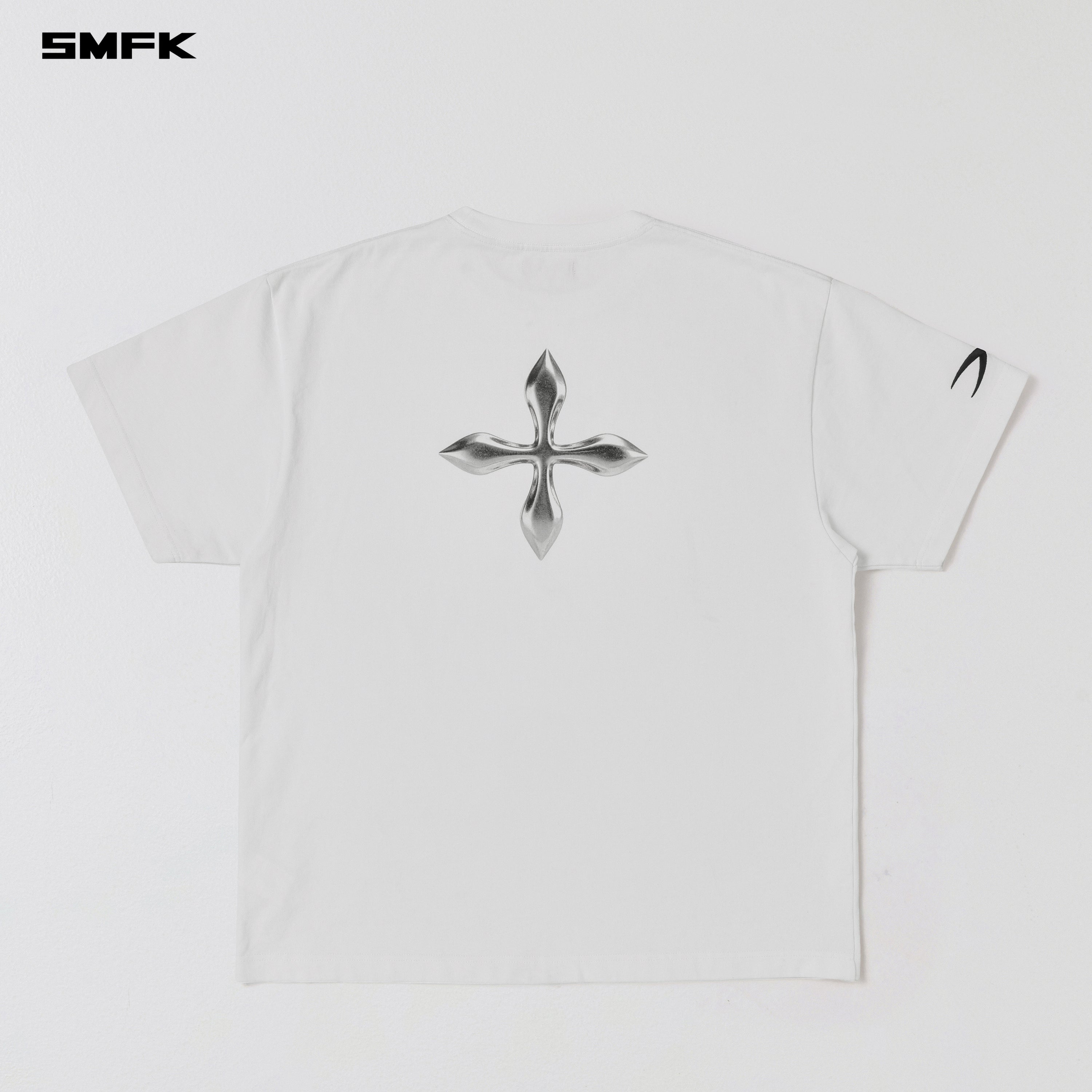 VINTAGE LOOSE DOUBLE-SIDE TEE/COMBED COTTON CLOUD WHITE