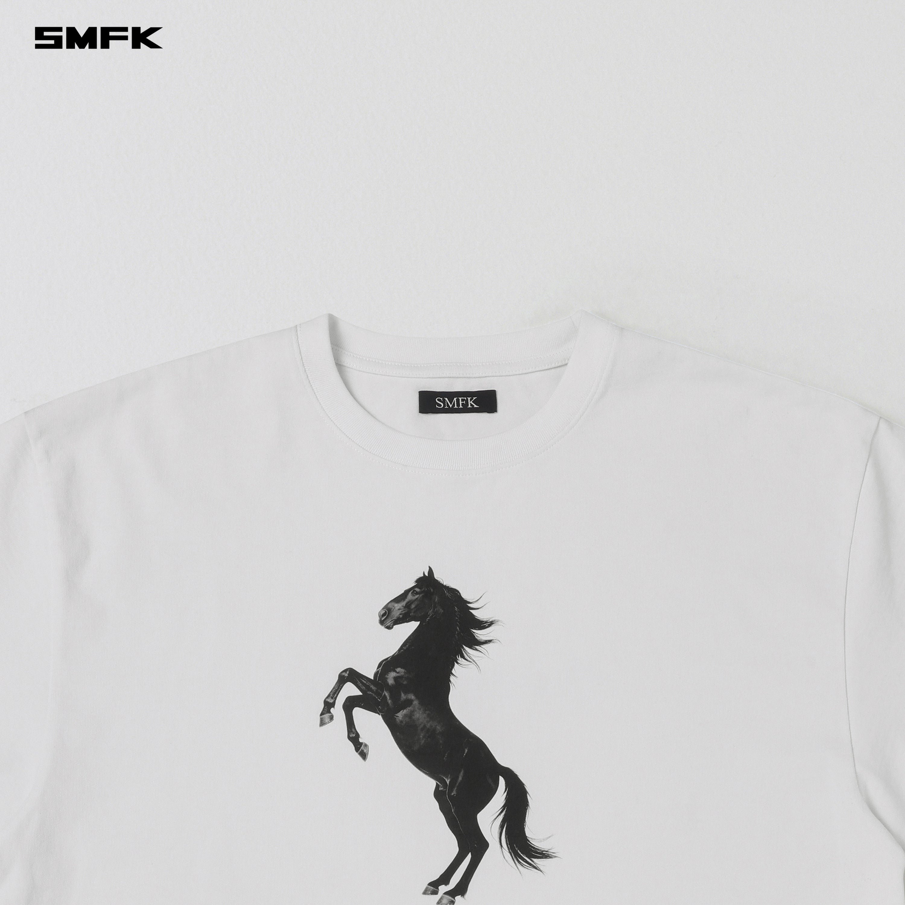 VINTAGE LOOSE DOUBLE-SIDE TEE/COMBED COTTON CLOUD WHITE