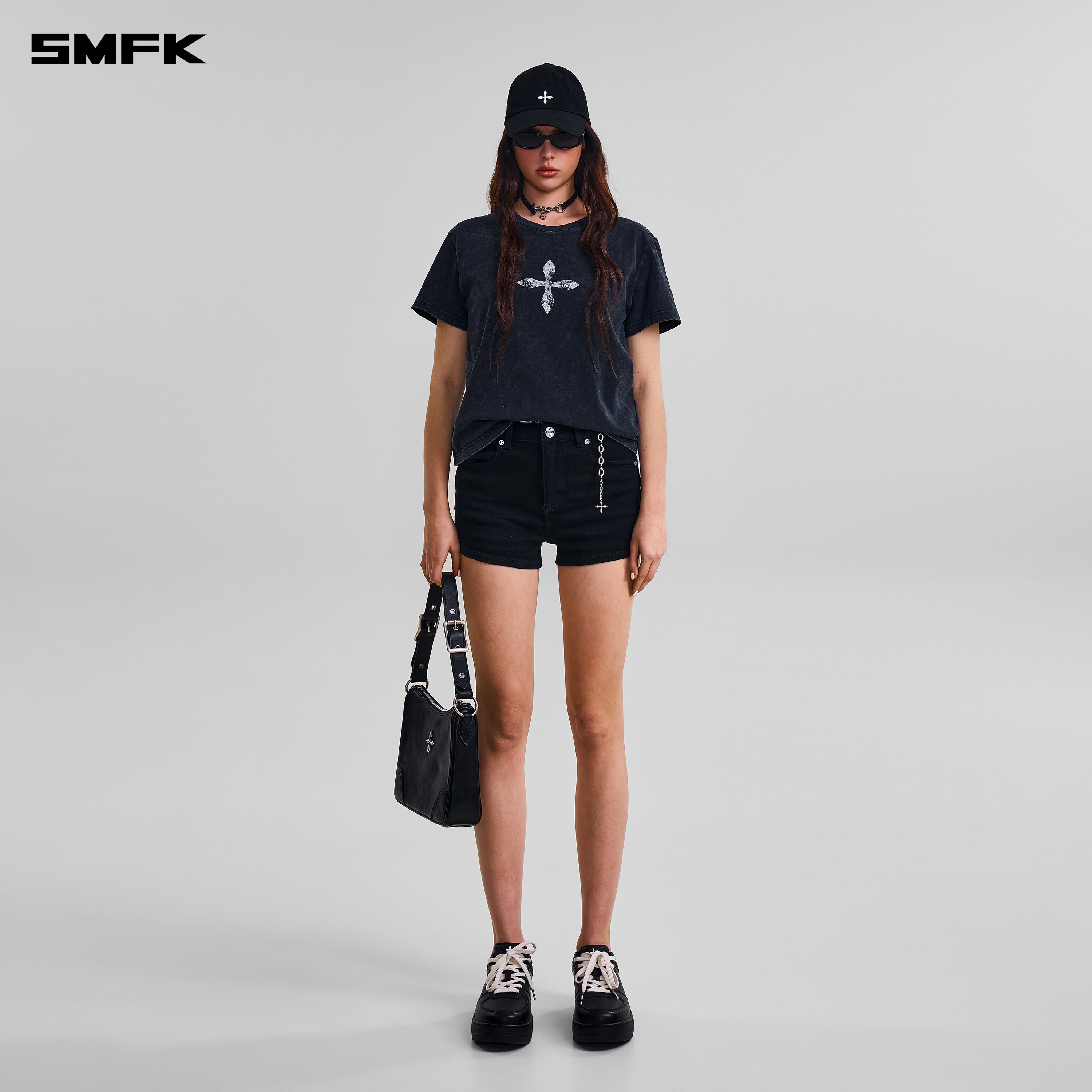 VINTAGE-SAVAGE TEE/STONE WASH VANISH BLACK