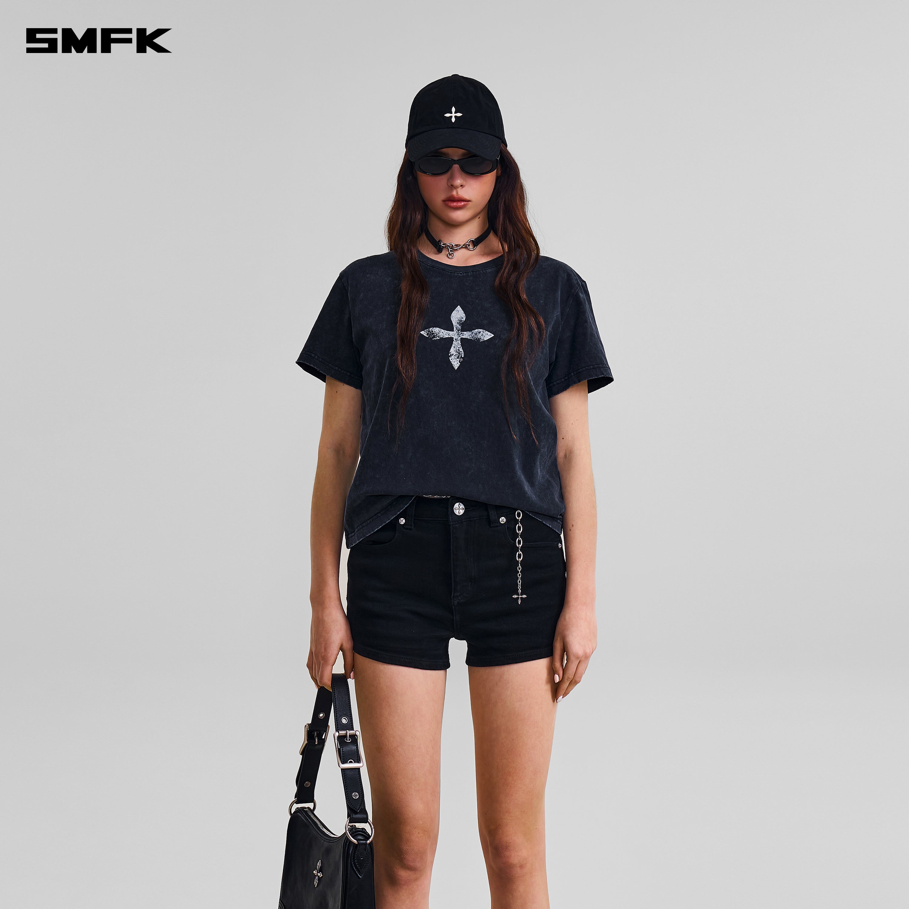 VINTAGE-SAVAGE TEE/STONE WASH VANISH BLACK