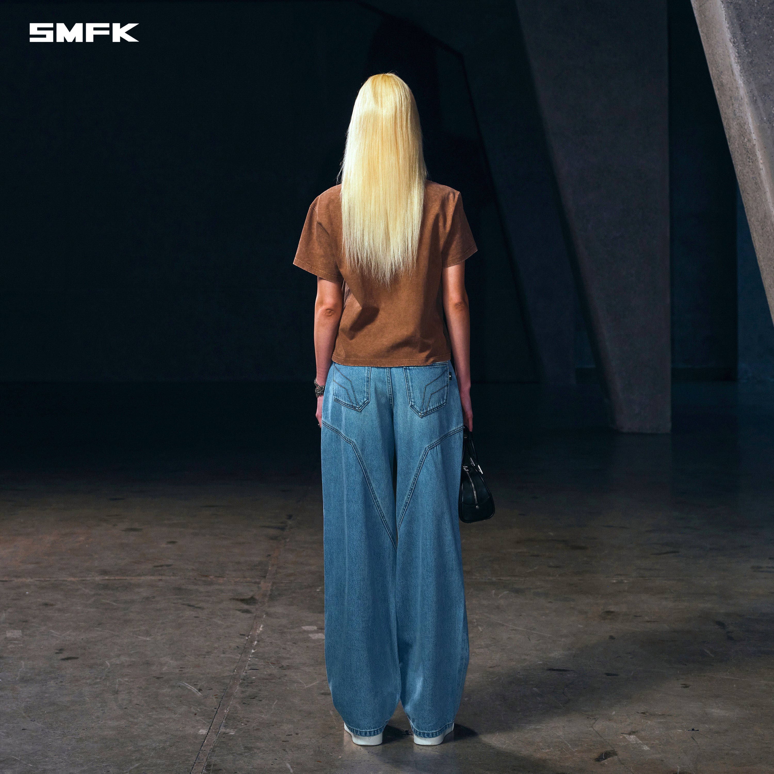 VINTAGE-SAVAGE TEE/STONE WASH VANISH BROWN