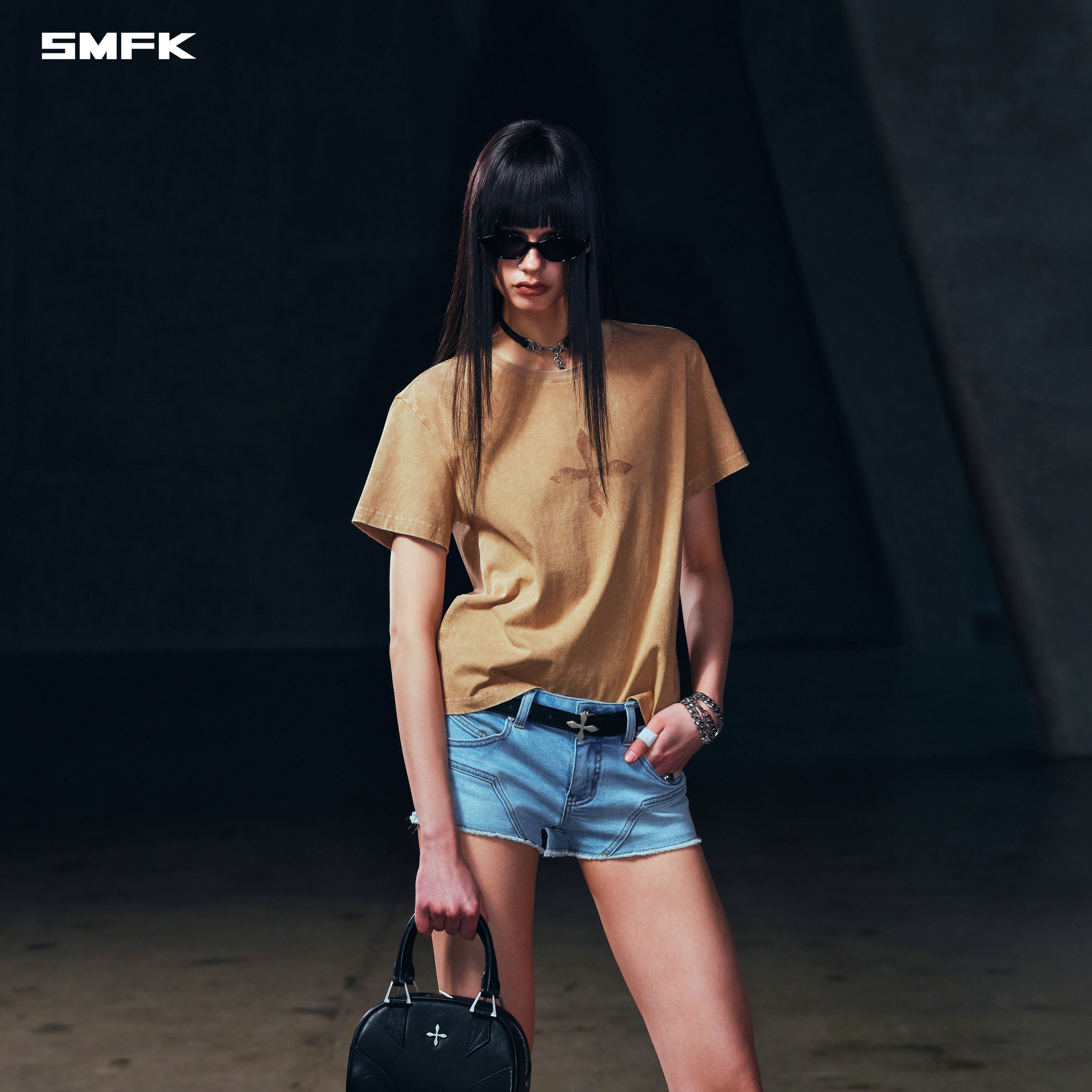 VINTAGE-SAVAGE TEE/STONE WASH VANISH SAND
