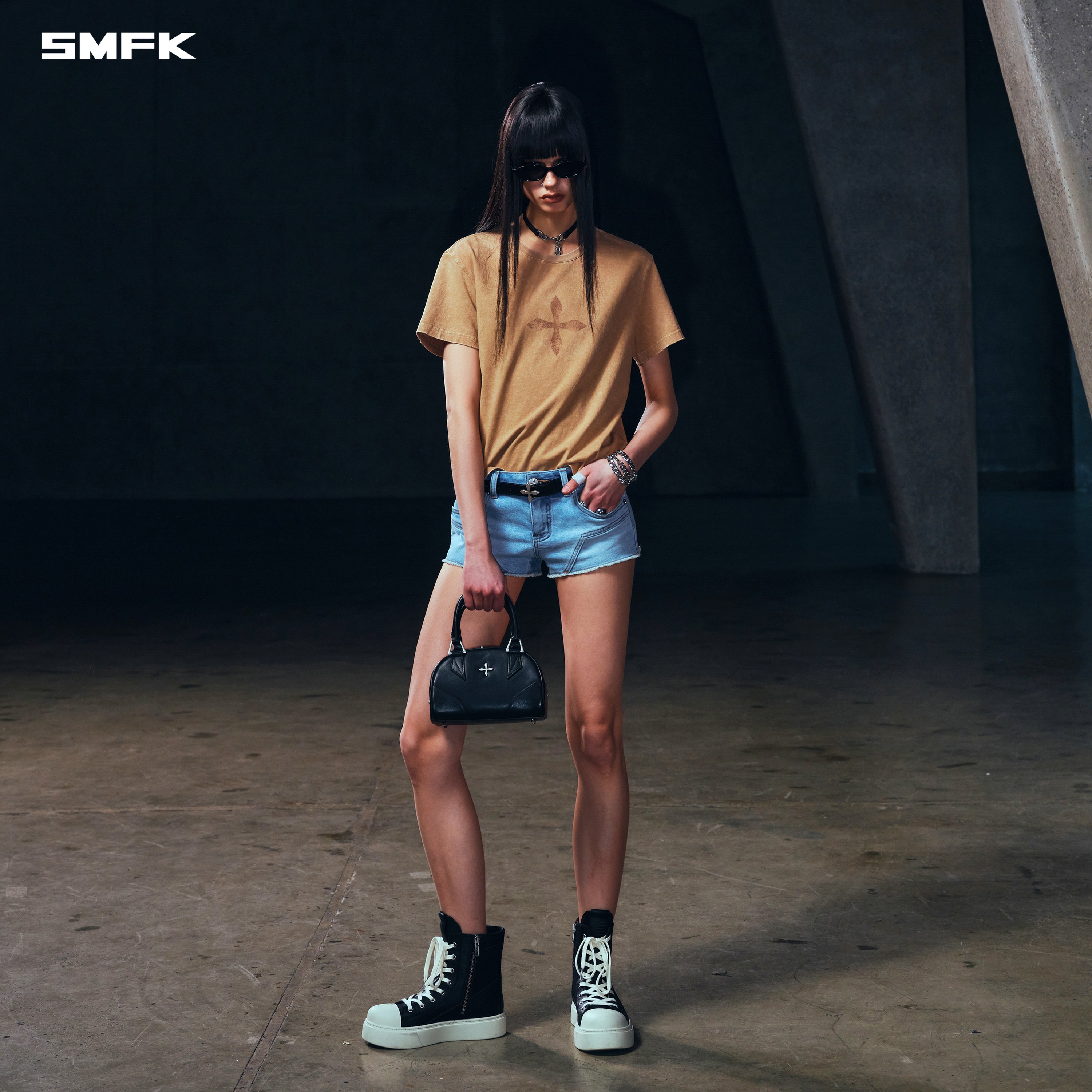 VINTAGE-SAVAGE TEE/STONE WASH VANISH SAND