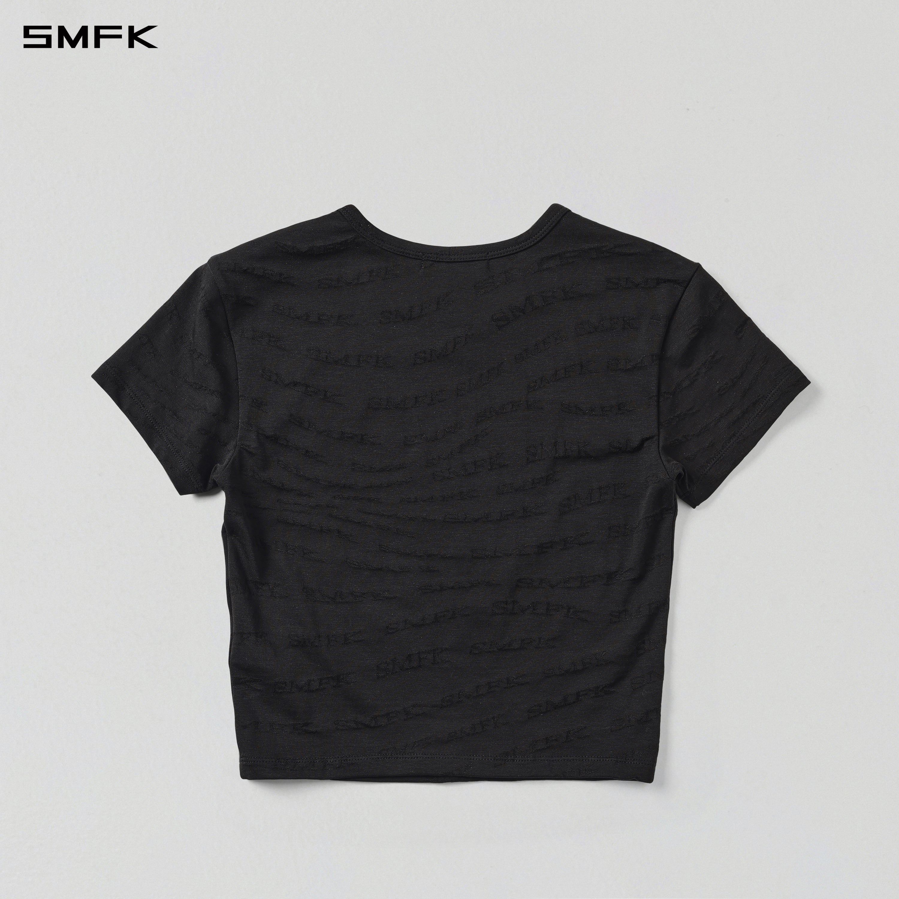VINTAGE MUSE SLIM TEE/COTTON+NYLON WILD BLACK