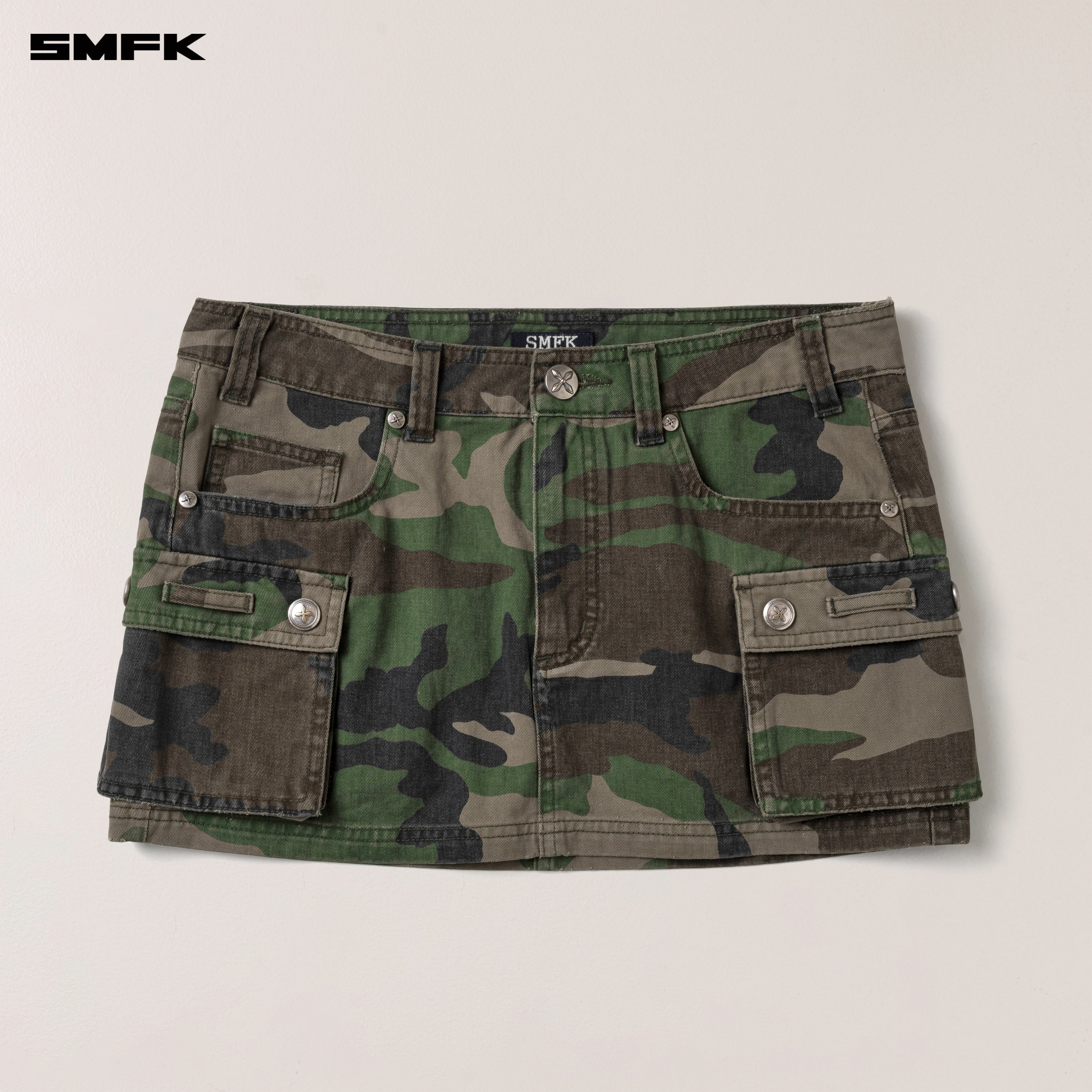 COMPASS WILD ROAD CARGO SKIRT ARMY GREEN CAMOUFLAGE