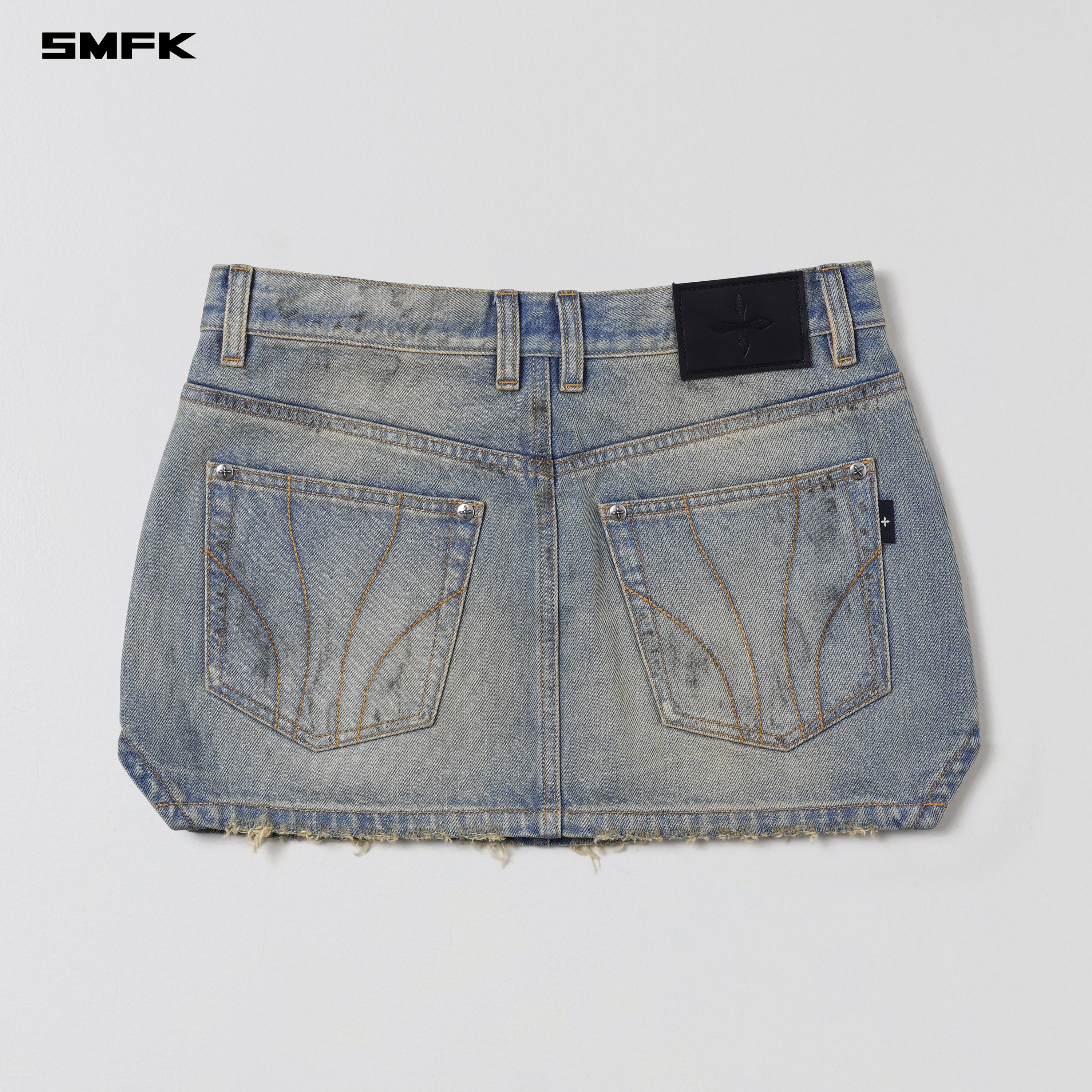 COMPASS MIRAGE MODE DENIM SHORT DRESS LAKE BLUE