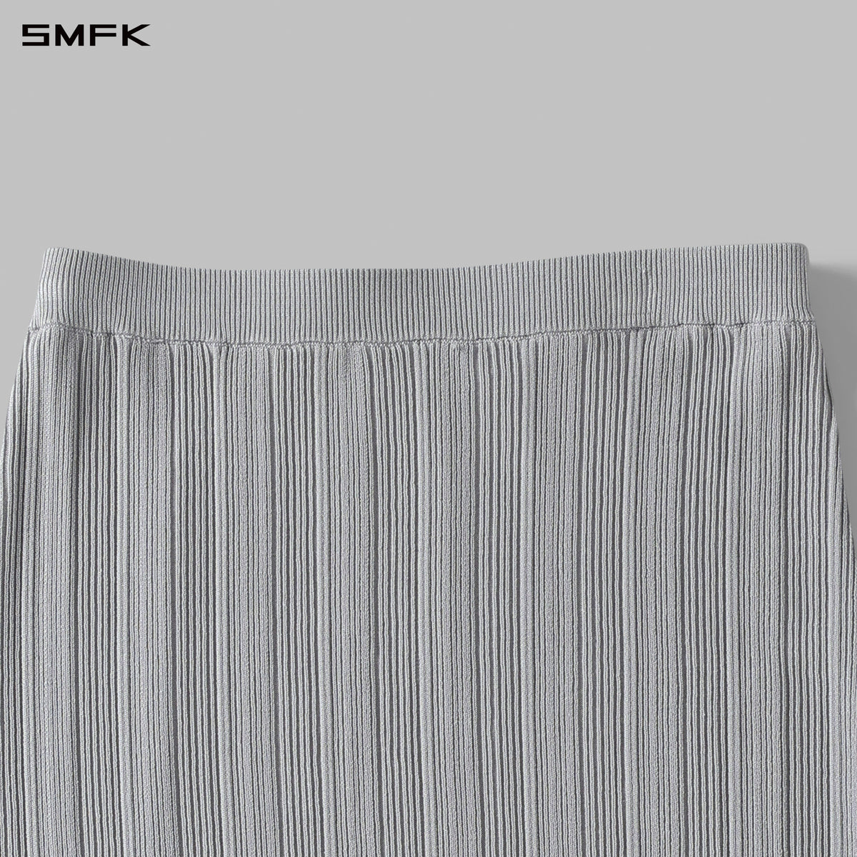 MYTH SIREN EVENING SLIM KNIT DRESS/LENZING TENCEL+SILK+COTTON GLACIER GREY