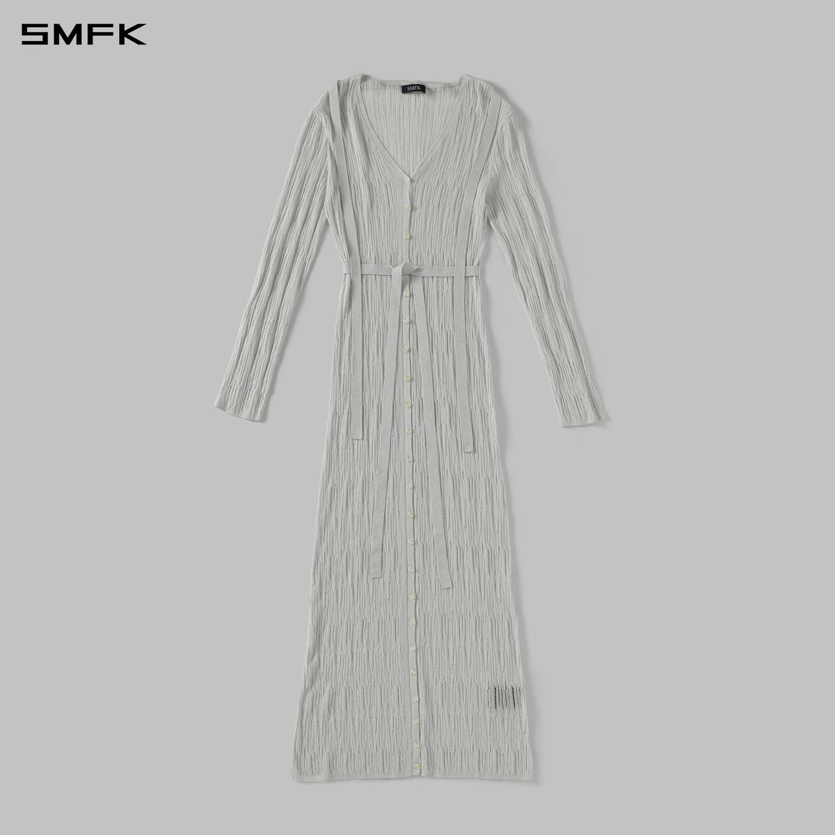 MYTH AEOLUS KNIT ROBE DRESS/METALLIC YARN AURORA SLIVER