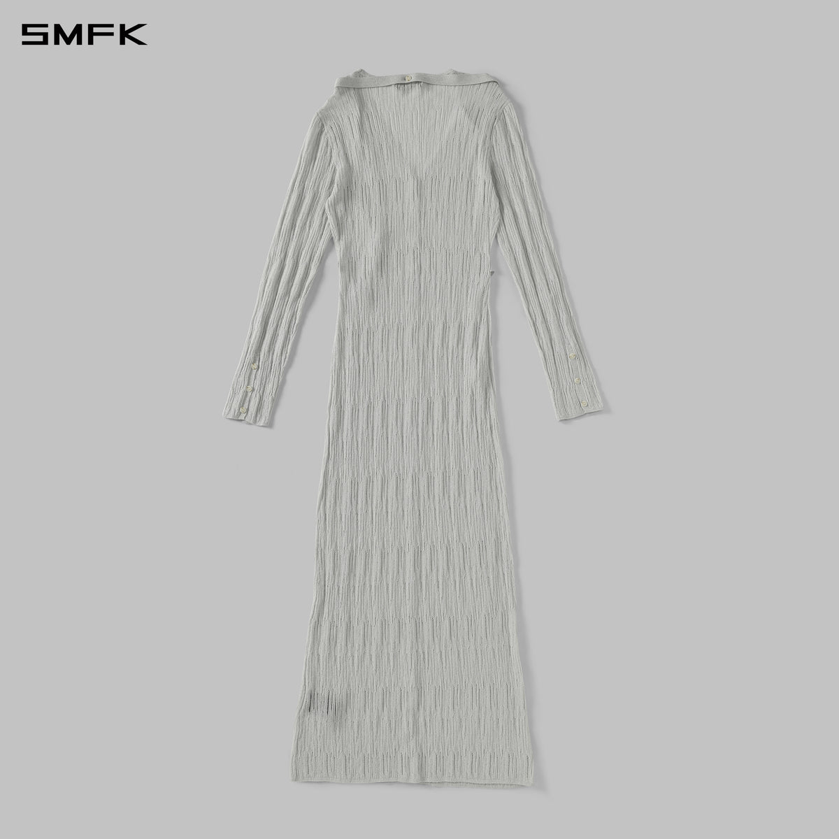 MYTH AEOLUS KNIT ROBE DRESS/METALLIC YARN AURORA SLIVER
