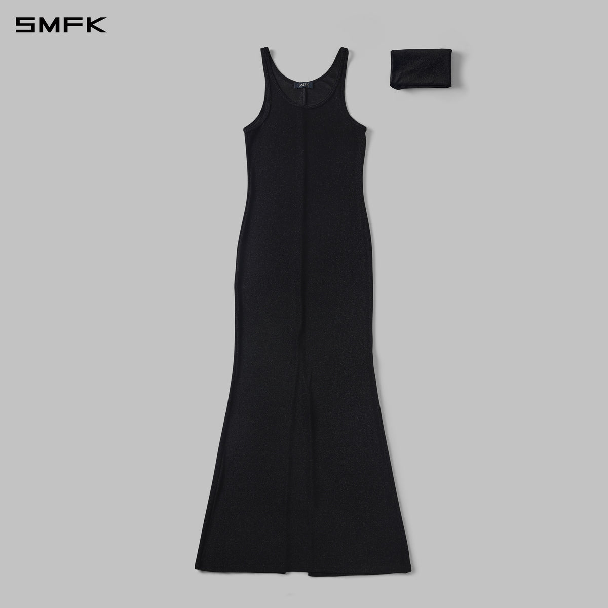 MYTH AEOLUS PHANTOM VEST EVENING DRESS/POLYAMIDE + POLYESTER FILM FIBER STARLIGHT BLACK