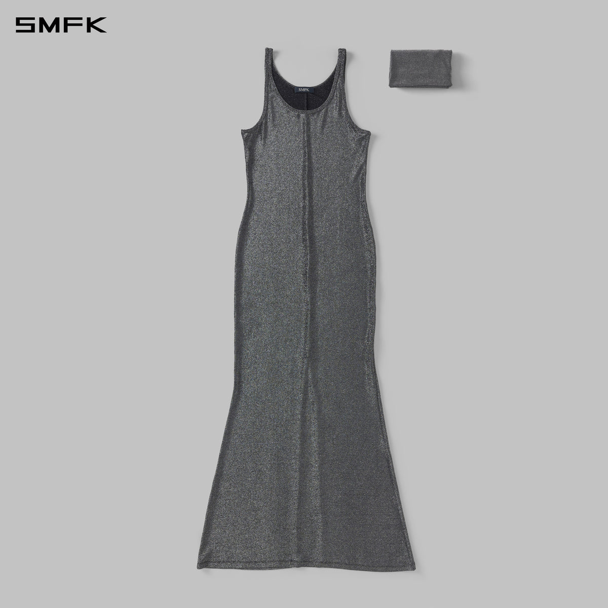 MYTH AEOLUS PHANTOM VEST EVENING DRESS/POLYAMIDE + POLYESTER FILM FIBER STARLIGHT SILVER