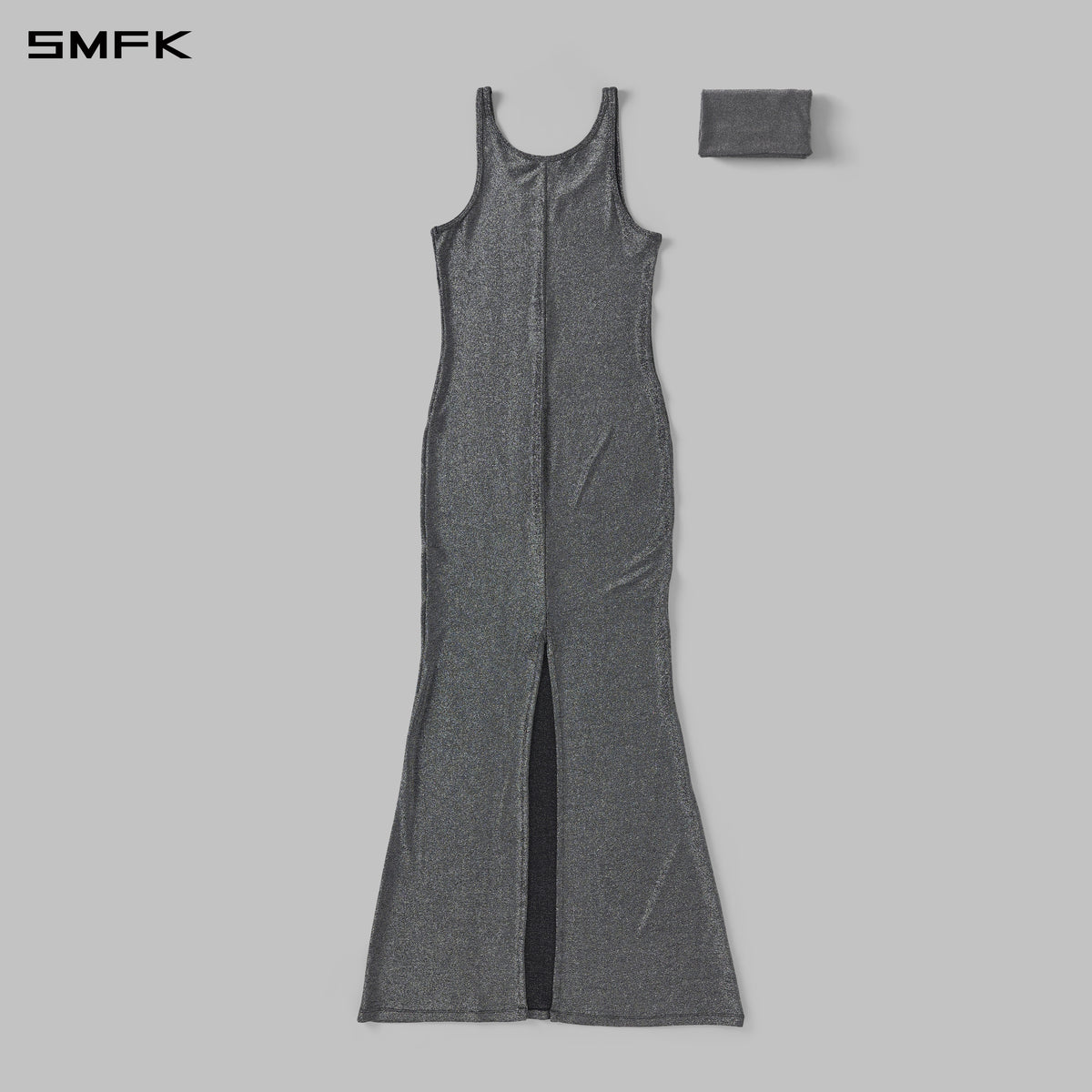 MYTH AEOLUS PHANTOM VEST EVENING DRESS/POLYAMIDE + POLYESTER FILM FIBER STARLIGHT SILVER