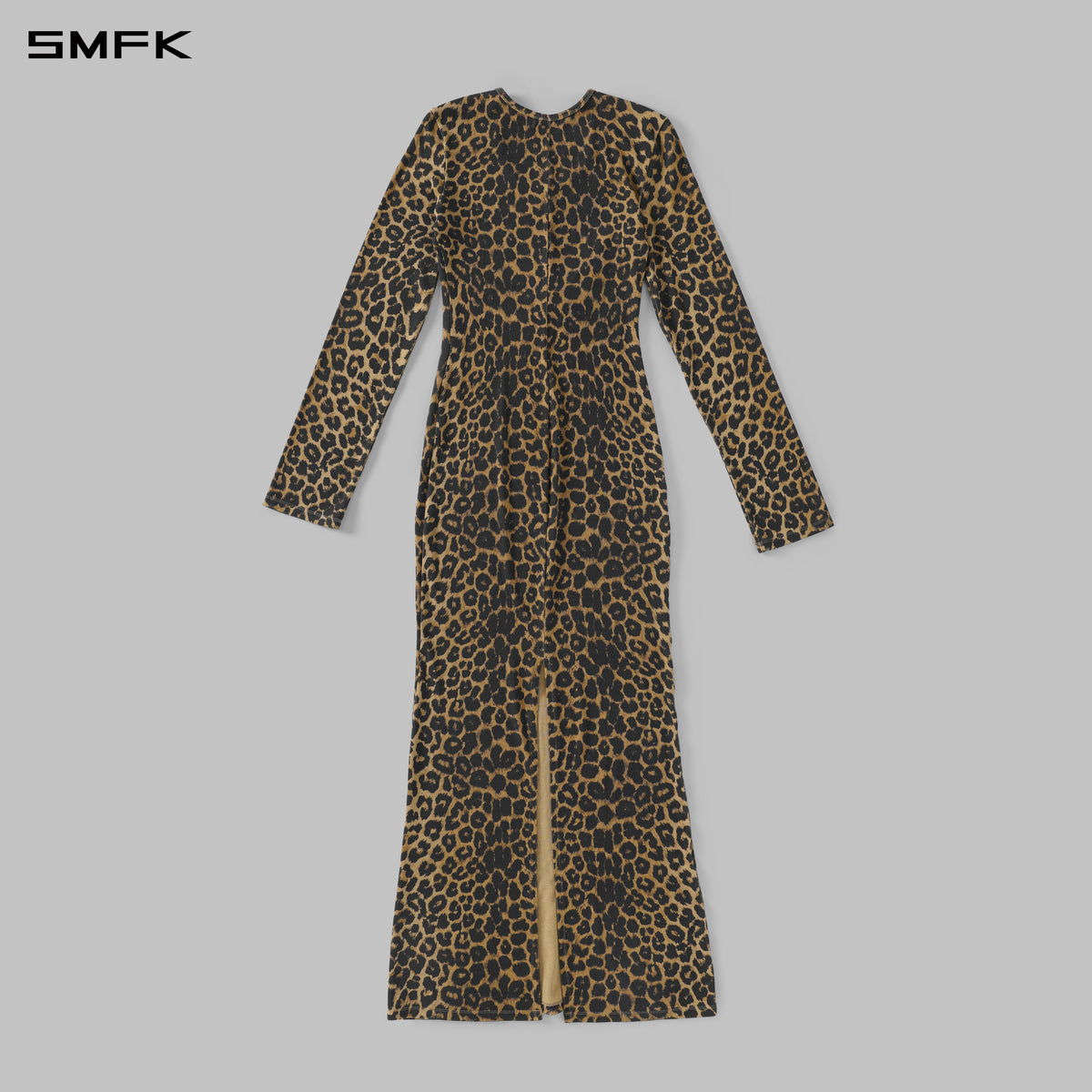 MYTH AEOLUS PHANTOM EVENING DRESS/ACETATE LEOPARD PRINT