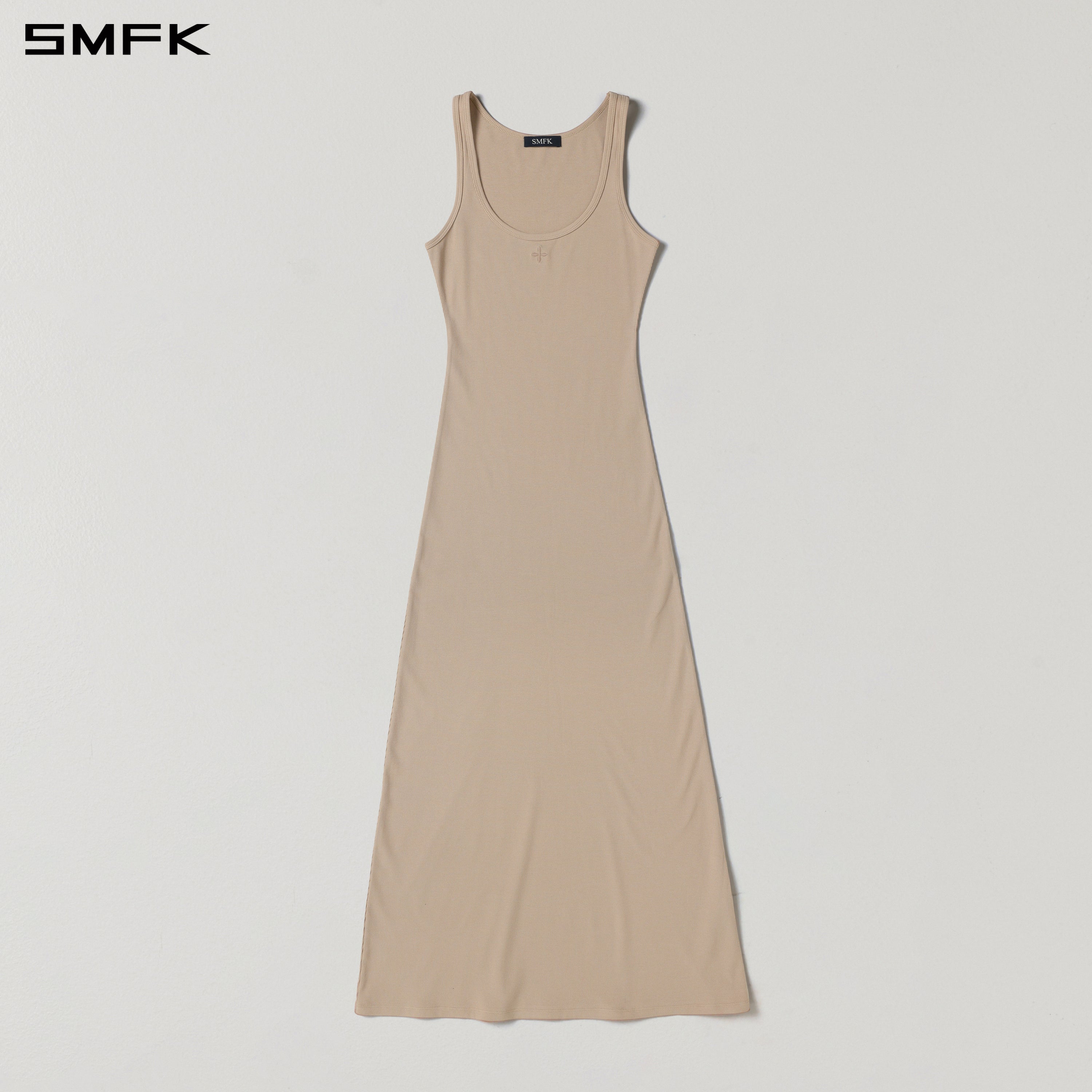 VINTAGE NOMADIC SILK TANK LONG DRESS/SILK+COTTON FRESH SKIN