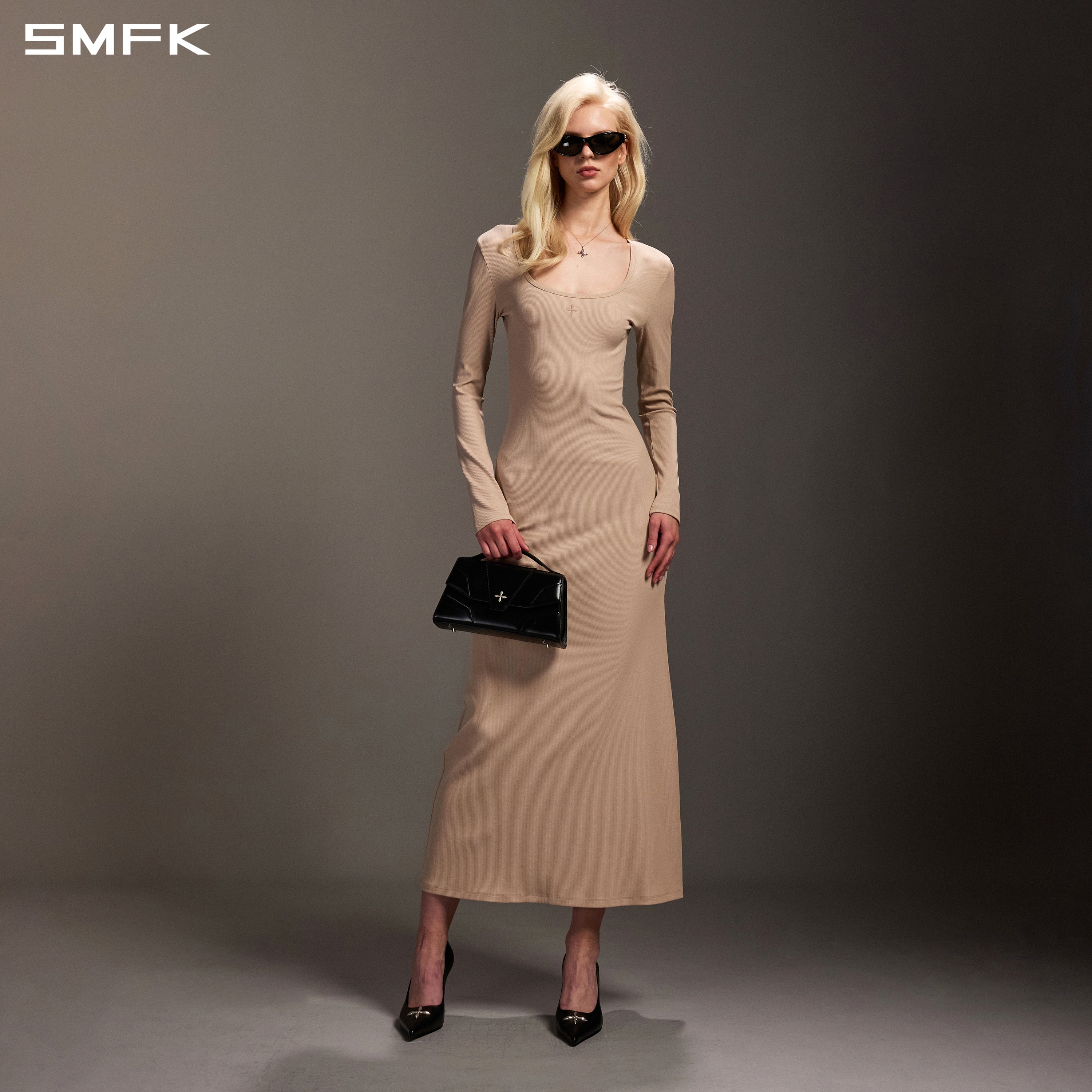 VINTAGE NOMADIC SILK LONG DRESS/SILK+COTTON FRESH SKIN