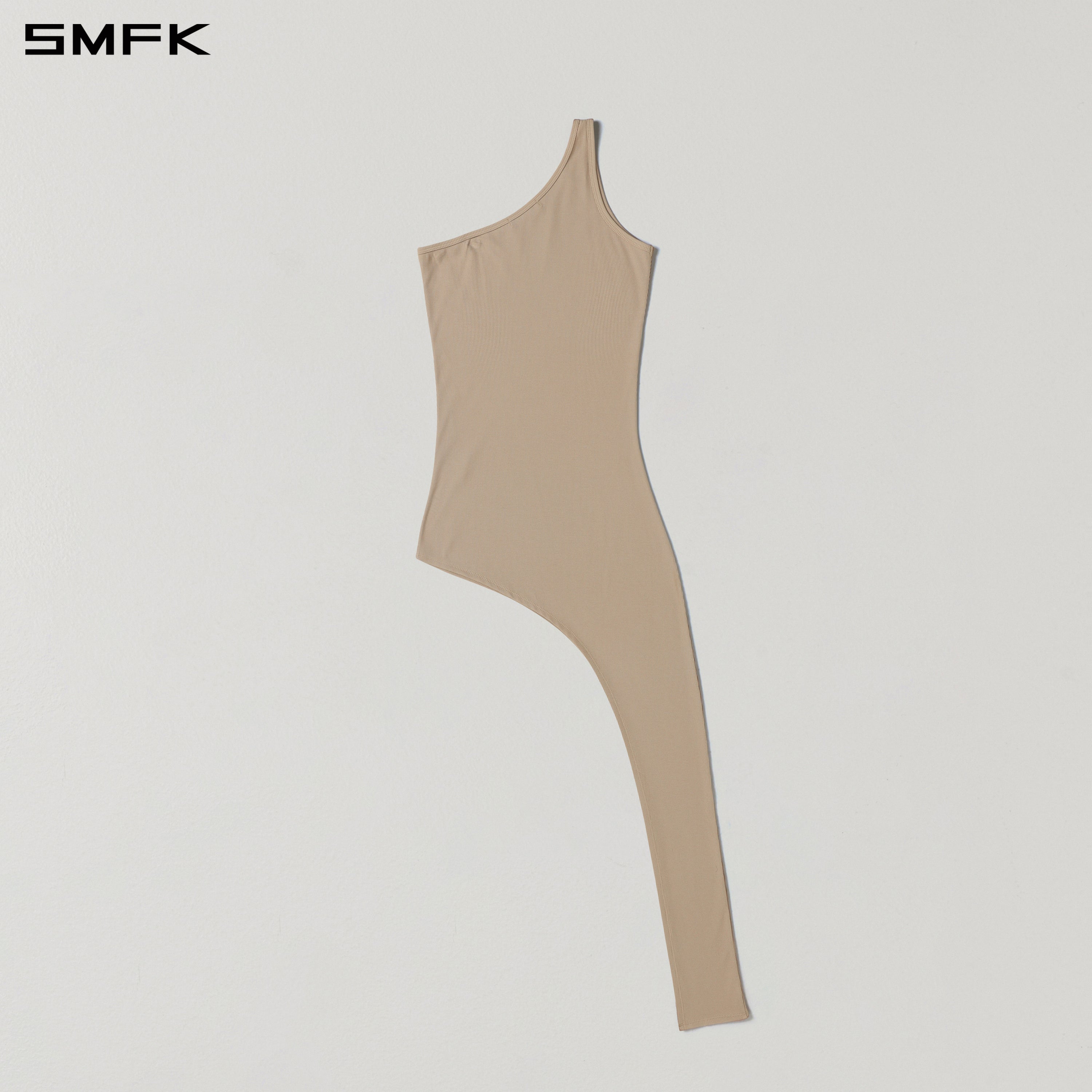 VINTAGE NOMADIC SILK ASYMMETRY TANK DRESS/SILK+COTTON FRESH SKIN