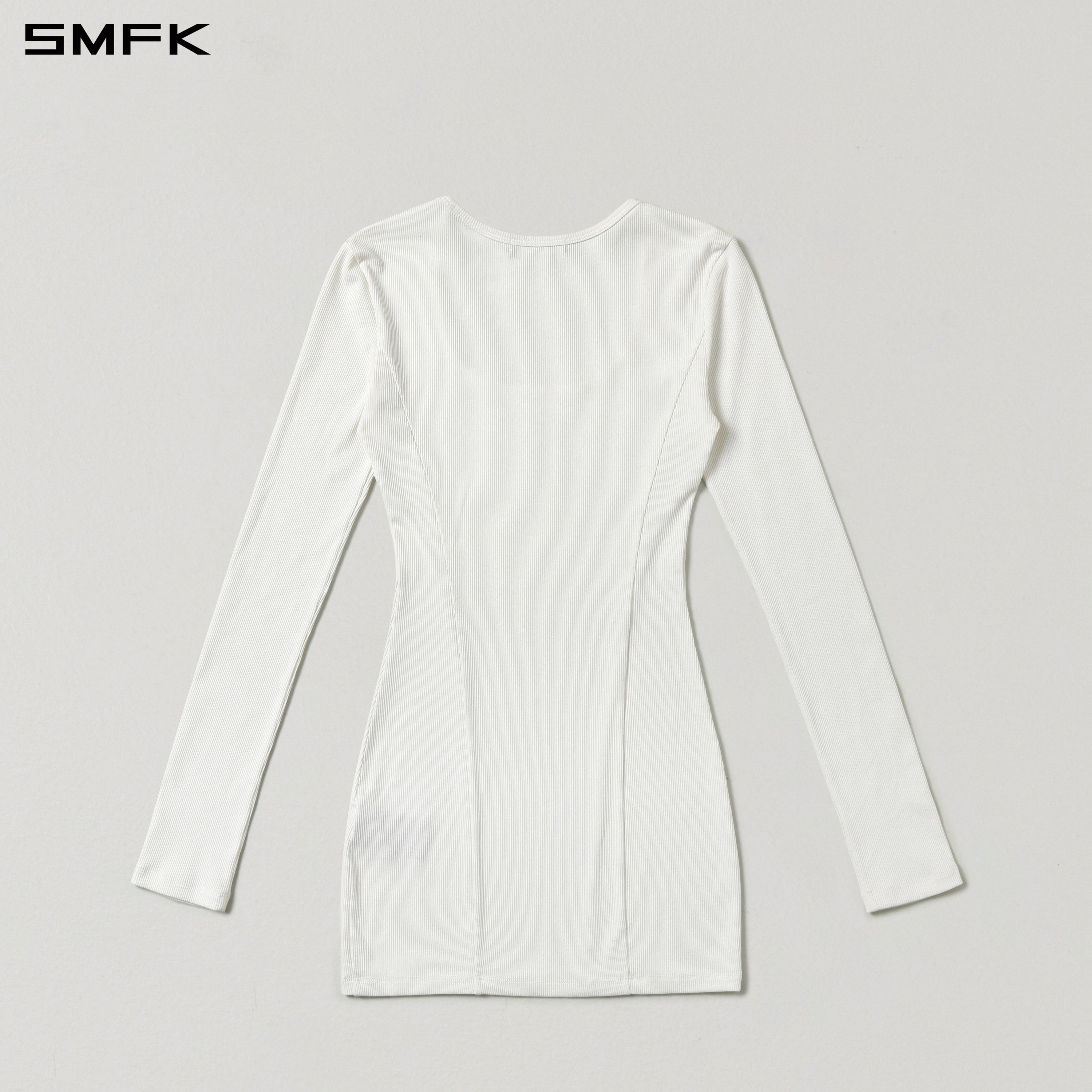 VINTAGE NOMADIC SILK SHORT DRESS/SILK+COTTON CLOUD WHITE