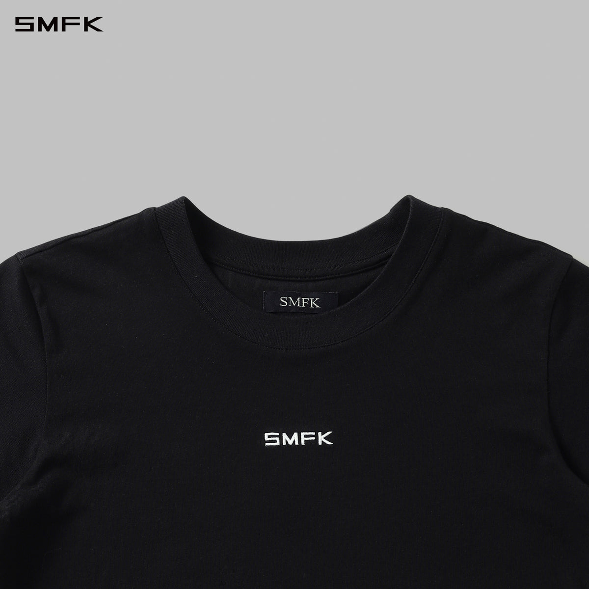 PERMANENT SLIM LETTER T-SHIRT/COMBED COTTON/W WILD BLACK