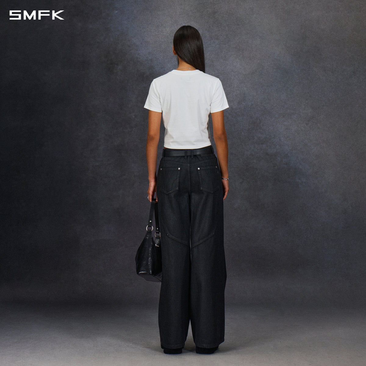 PERMANENT SLIM LETTER T-SHIRT/COMBED COTTON/W CLOUD WHITE