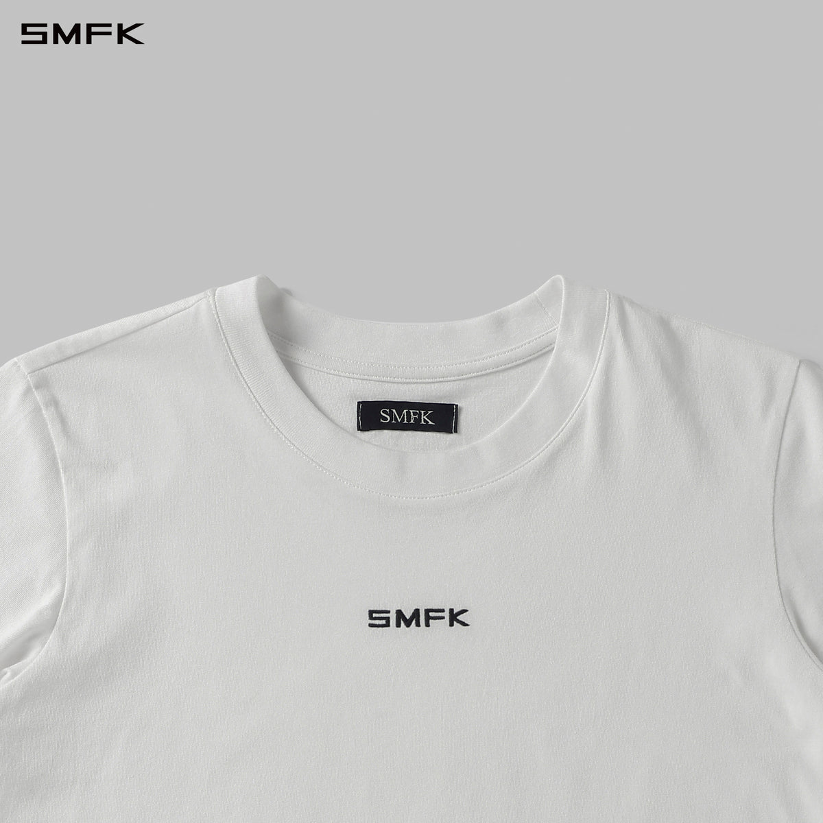 PERMANENT SLIM LETTER T-SHIRT/COMBED COTTON/W CLOUD WHITE