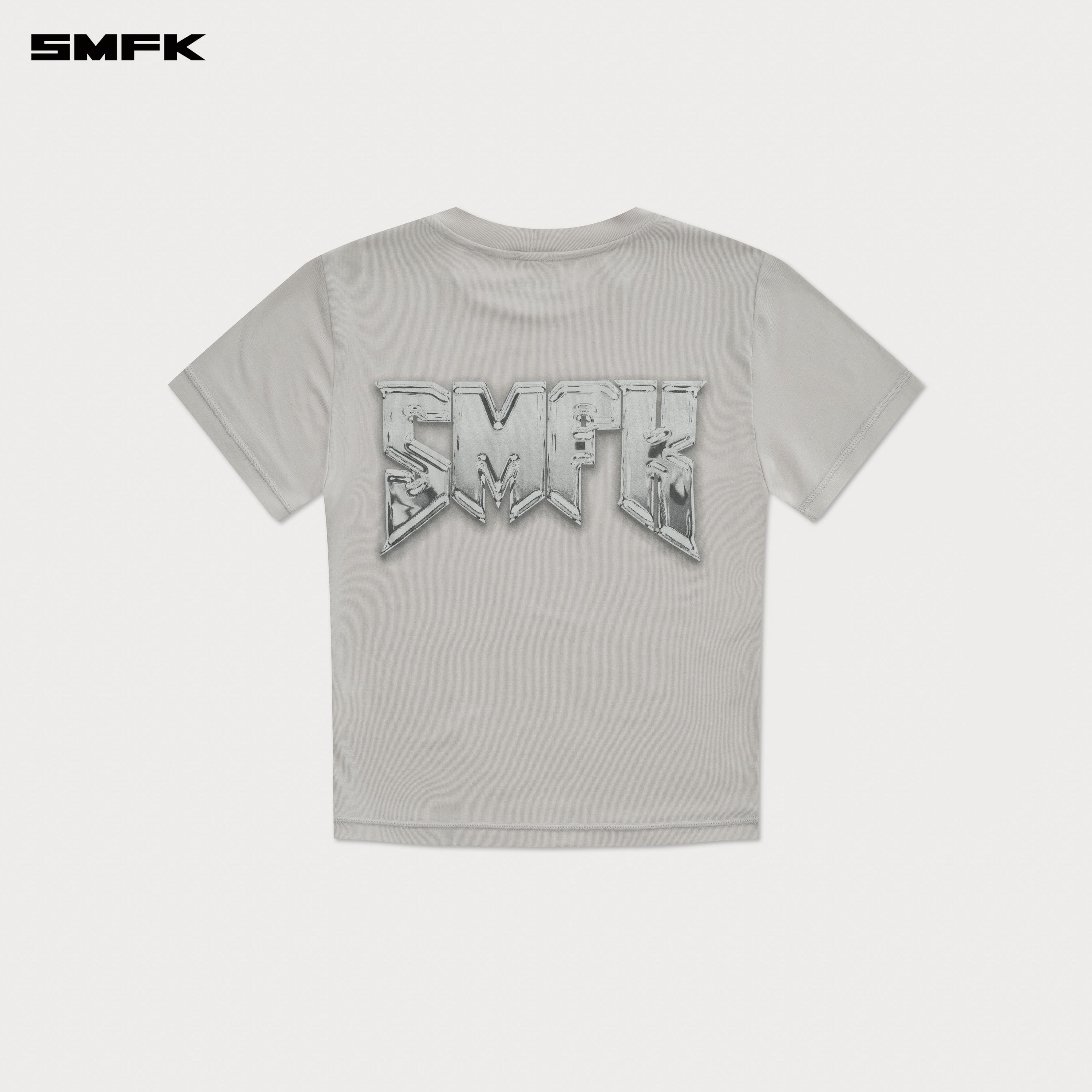 Compass Metal Rock Slim-Fit Tee Gray