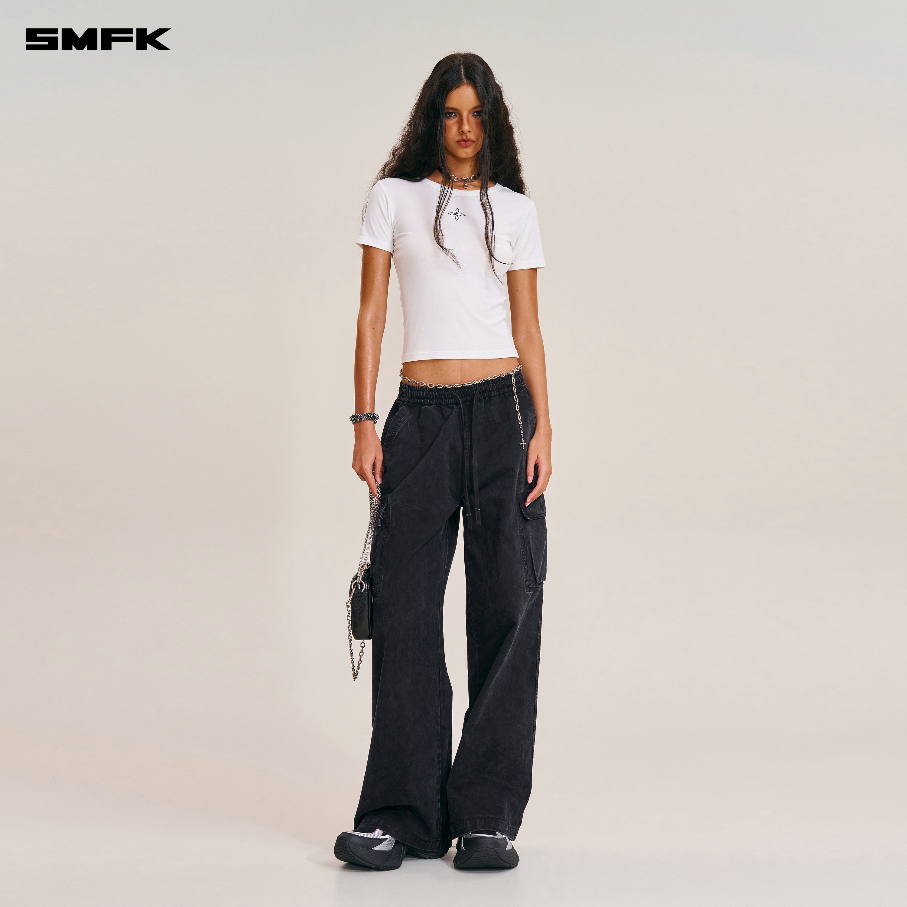 COMPASS STAMP ACETATE BODY SPORTS TEE SNOW MOUNTAIN WHITE