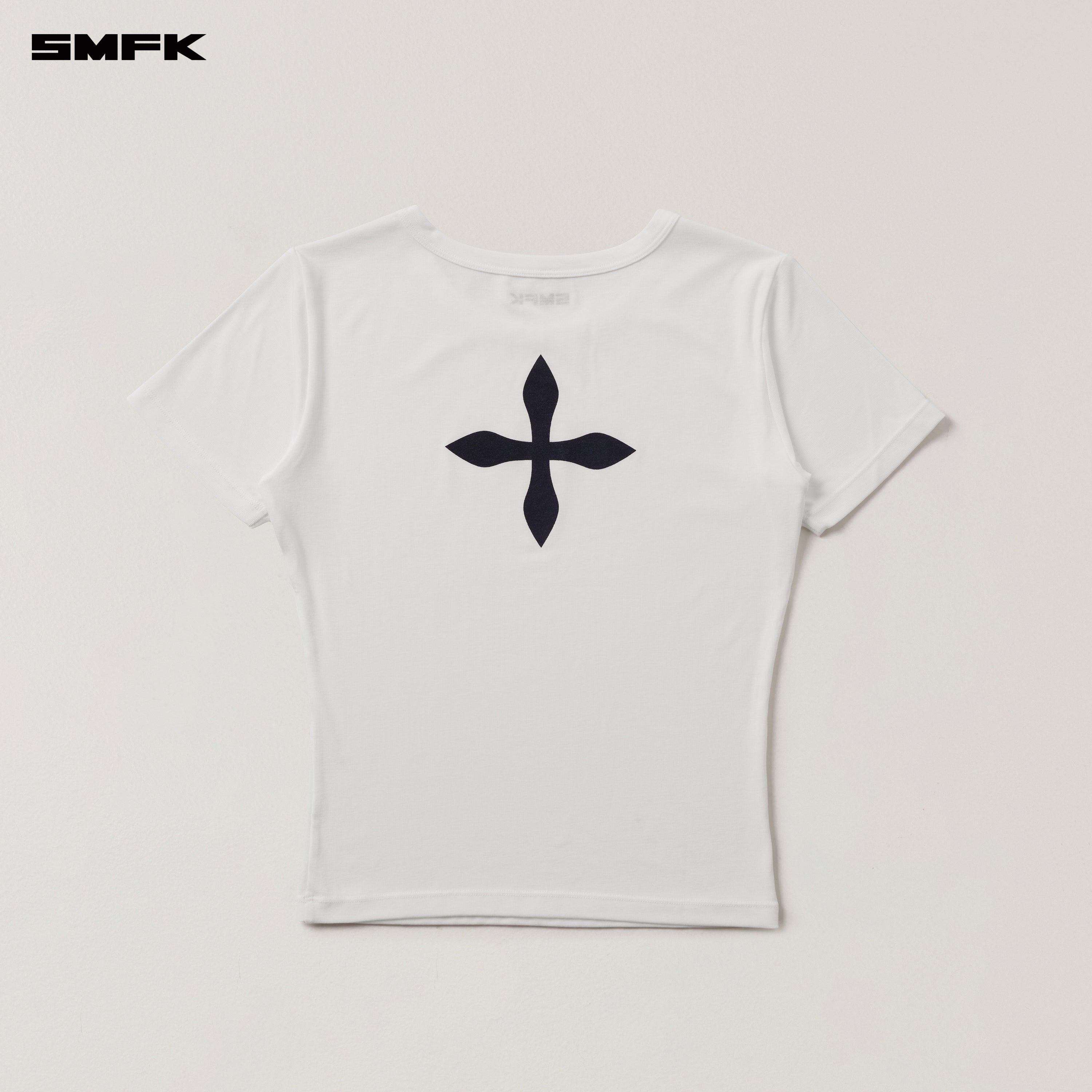 COMPASS STAMP ACETATE BODY SPORTS TEE SNOW MOUNTAIN WHITE