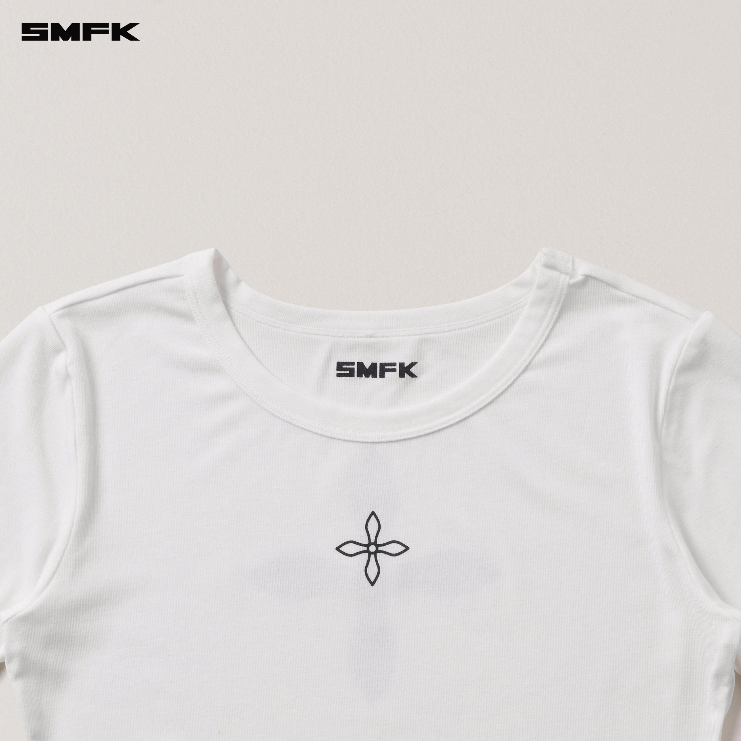 COMPASS STAMP ACETATE BODY SPORTS TEE SNOW MOUNTAIN WHITE