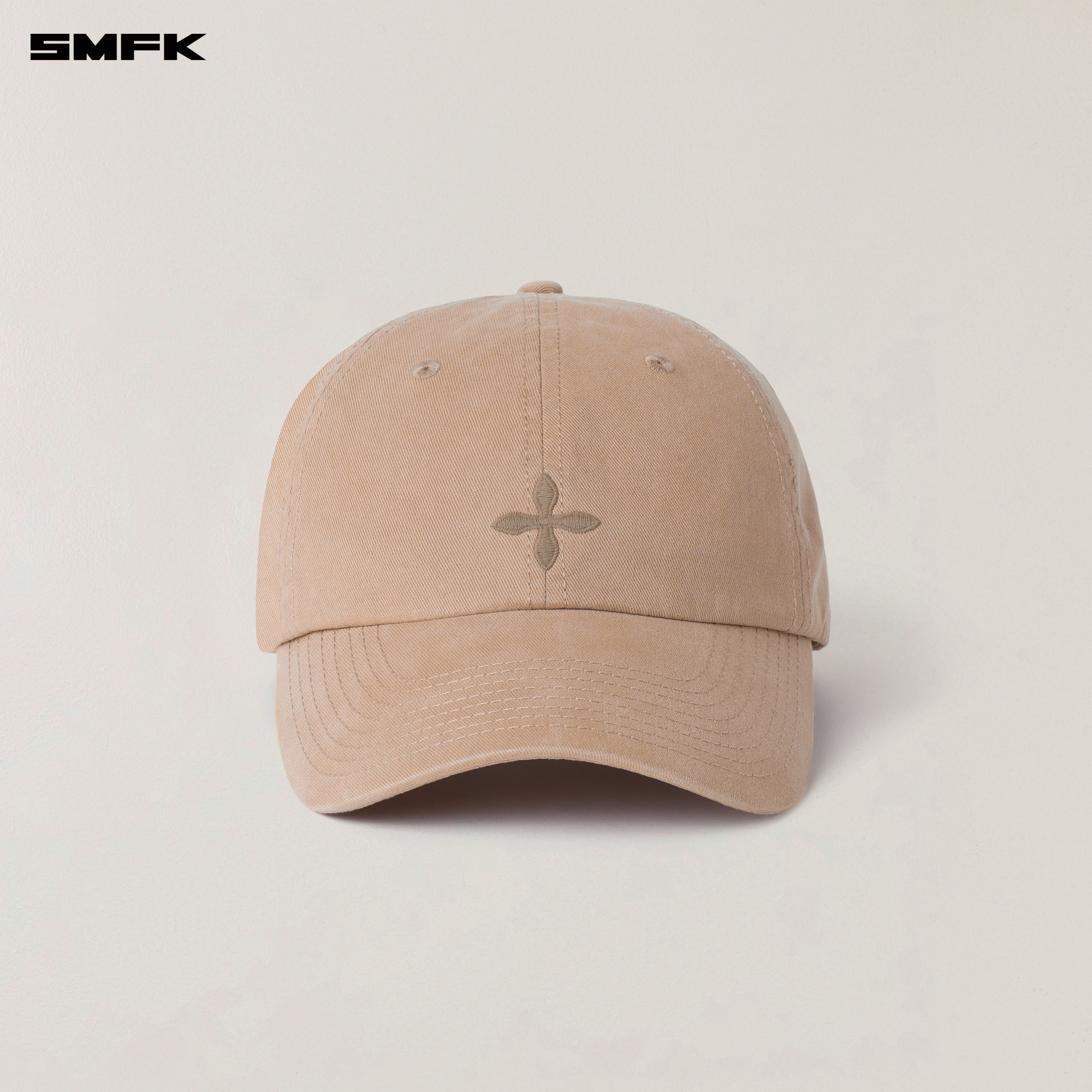 クロスバッジワークベースボールキャップデザートカラー – SMFK Official
