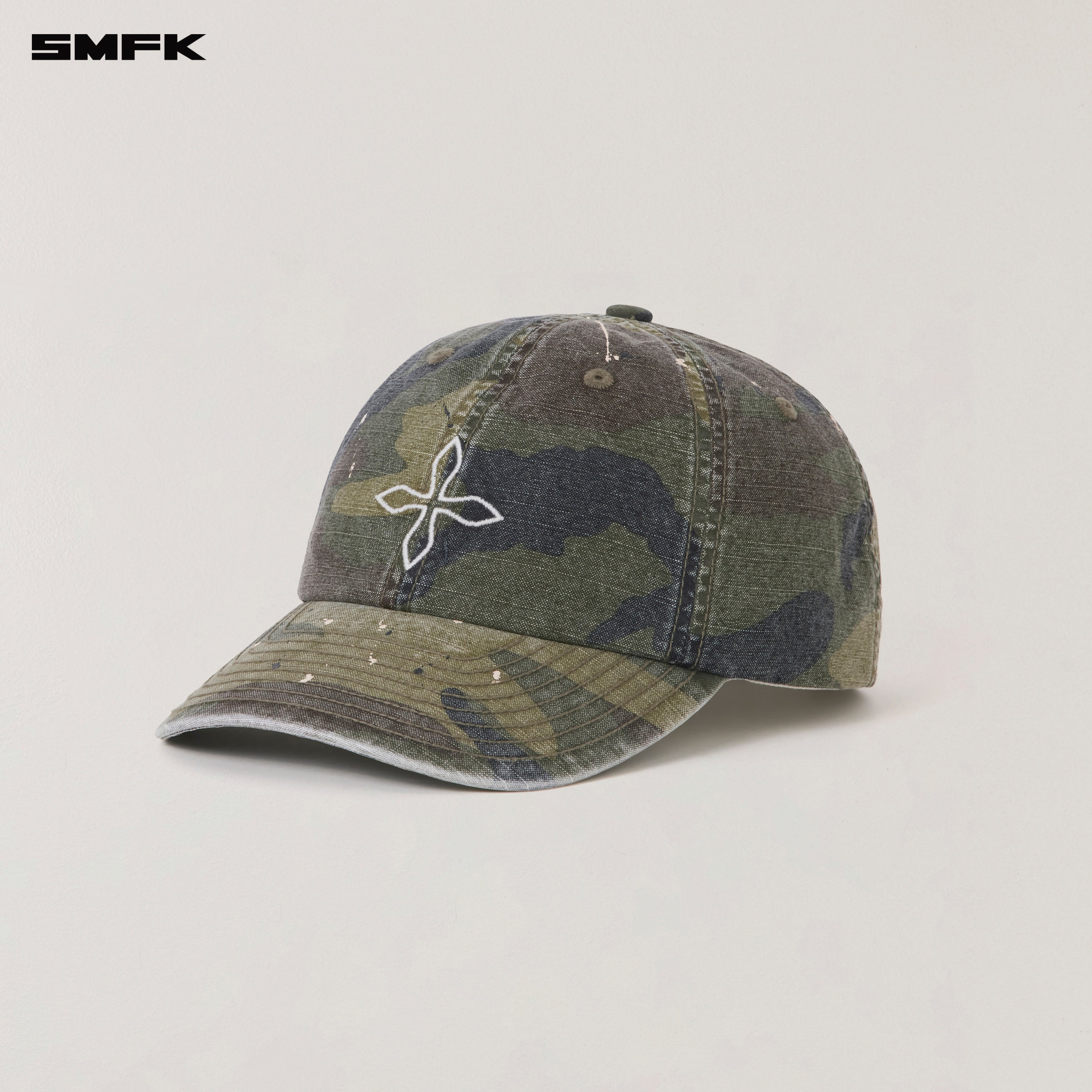 RAGE WILD HANDCRAFT CAMO CARGO CAP ARMY GREEN CAMOUFLAGE