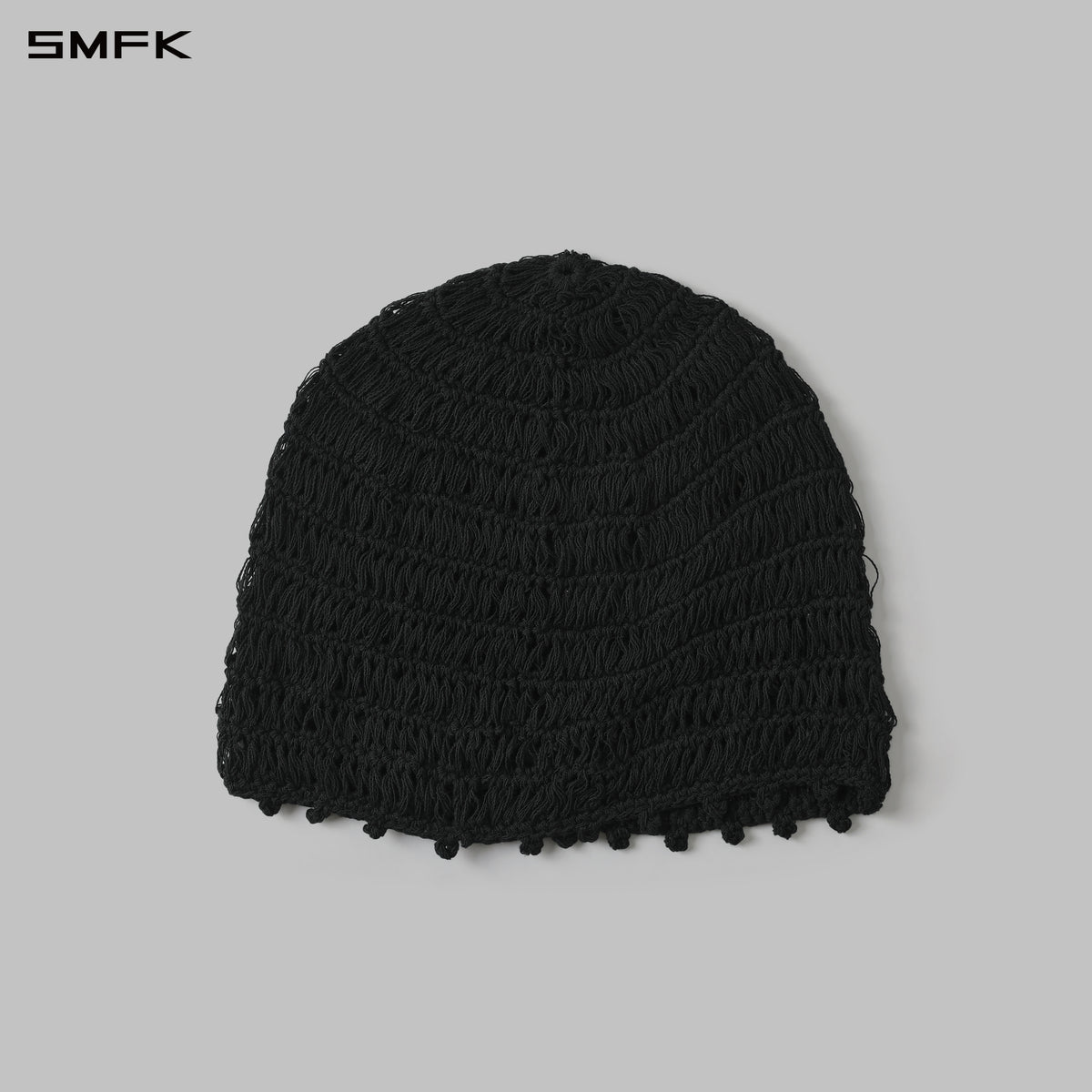 SIREN HANDWOVEN KNIT HAT/COTTON+LINEN WILD BLACK