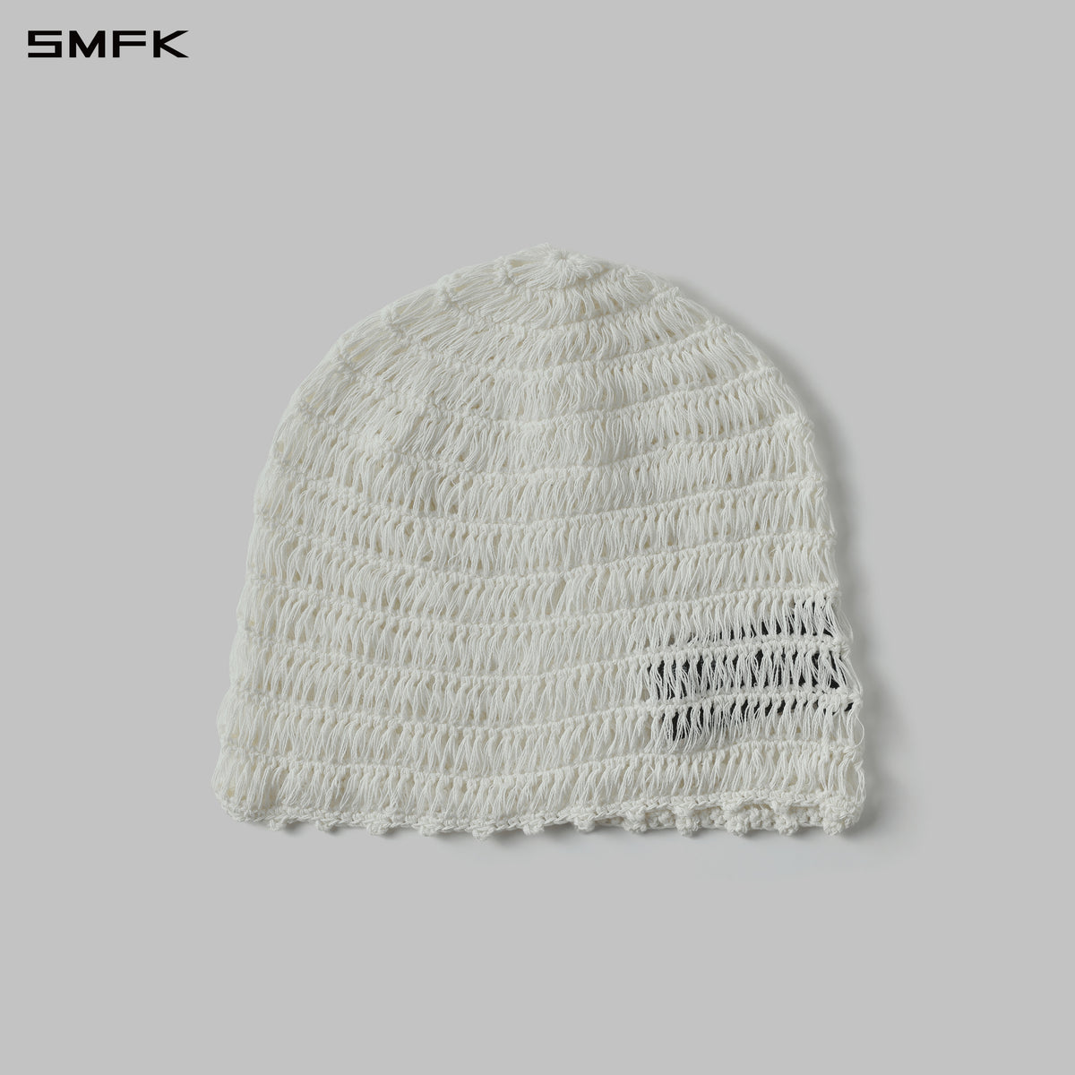SIREN HANDWOVEN KNIT HAT/COTTON+LINEN CLOUD WHITE