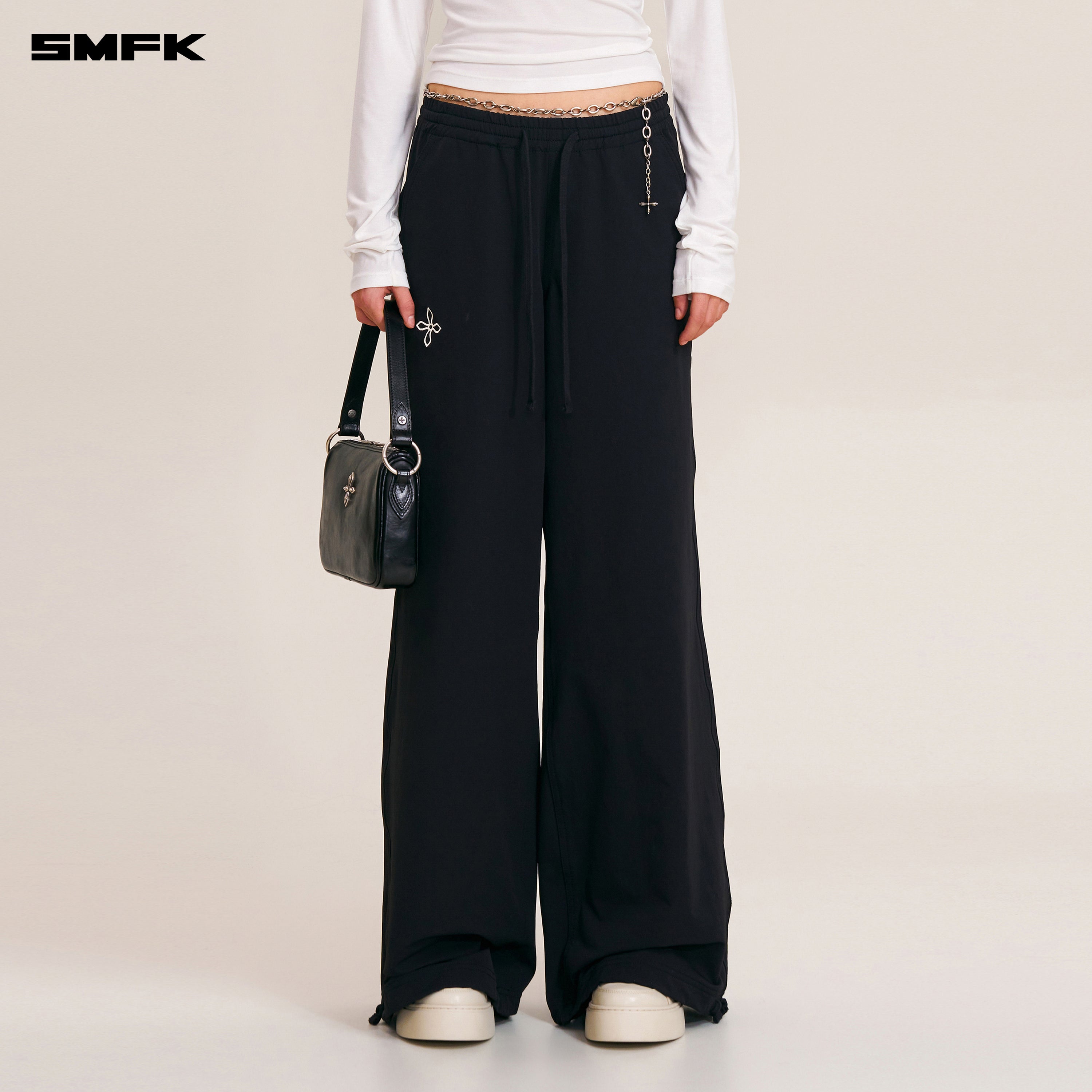 크로스 동상 타워 아웃도어 스포츠 팬츠 야생 블랙