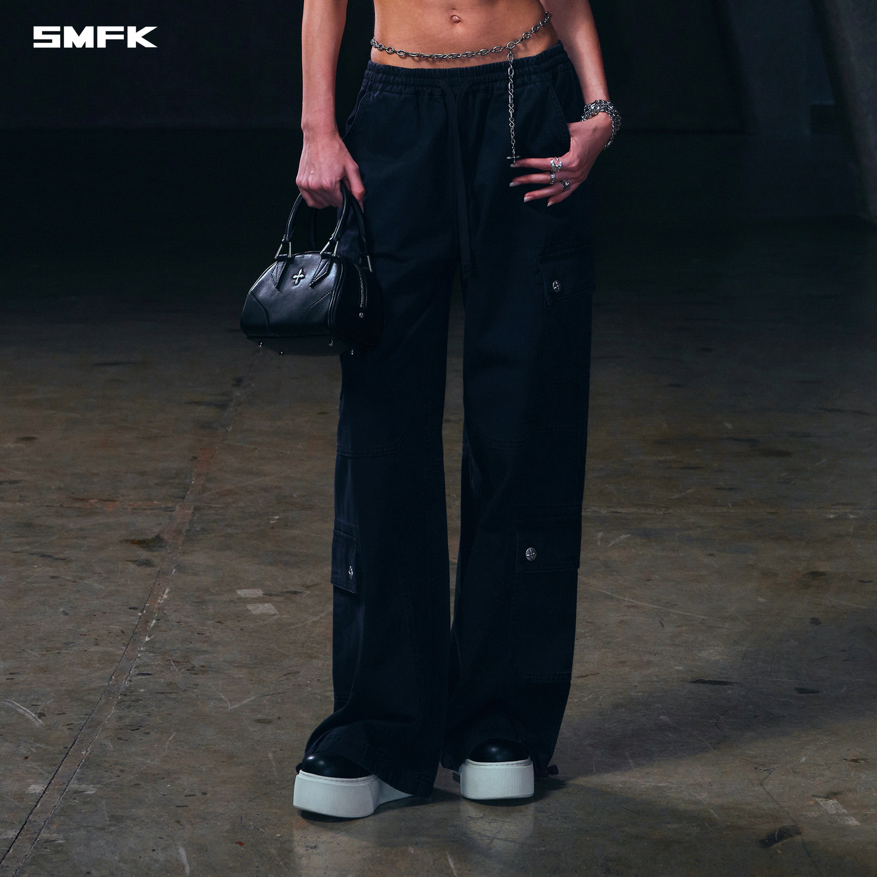 COMPASS MODE RISE-UP STR SPORTS PANTS/COTTON WILD BLACK
