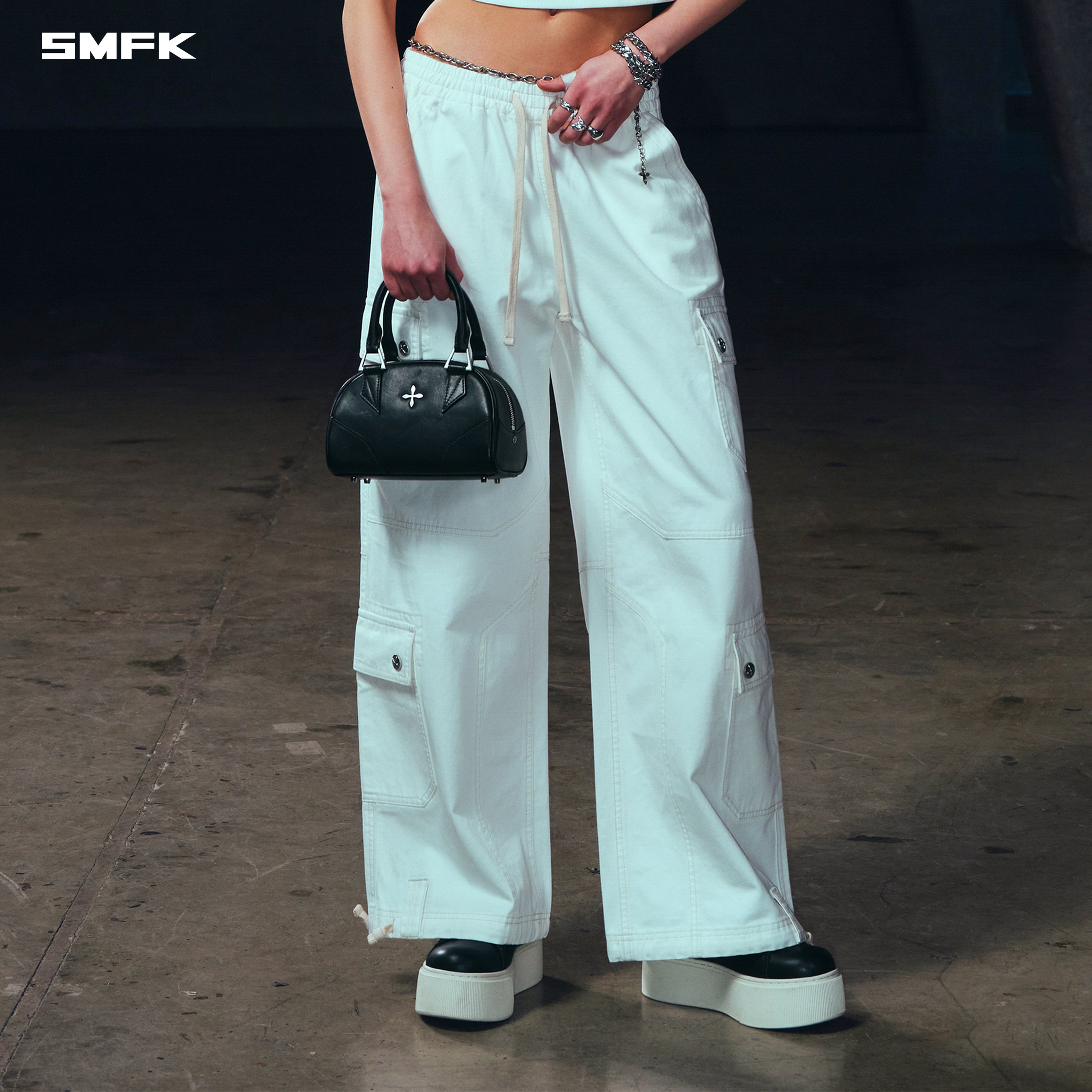 COMPASS MODE RISE-UP STR SPORTS PANTS/COTTON CLOUD WHITE