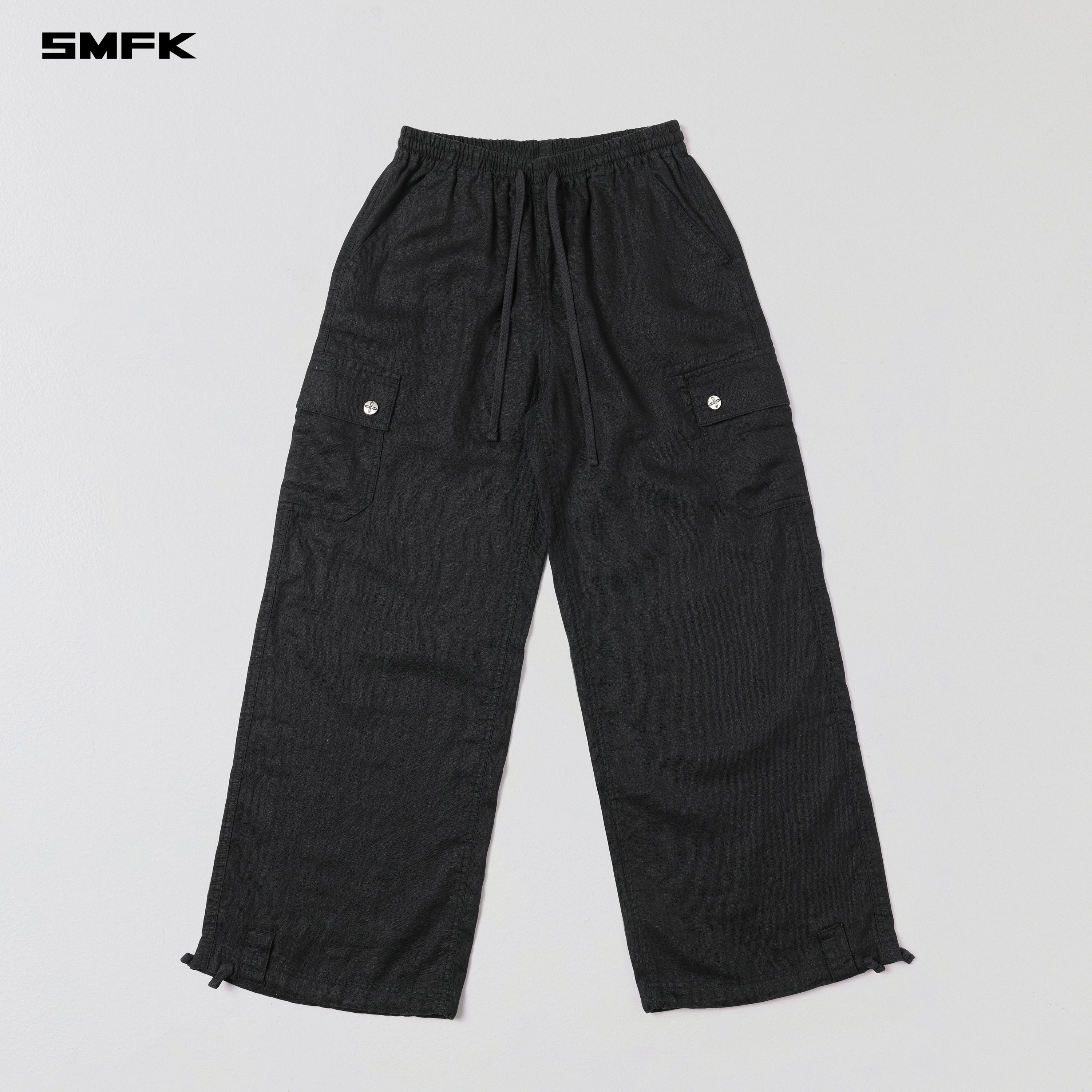 COMPASS ROVE STR SPORTS PANTS/LINEN WILD BLACK