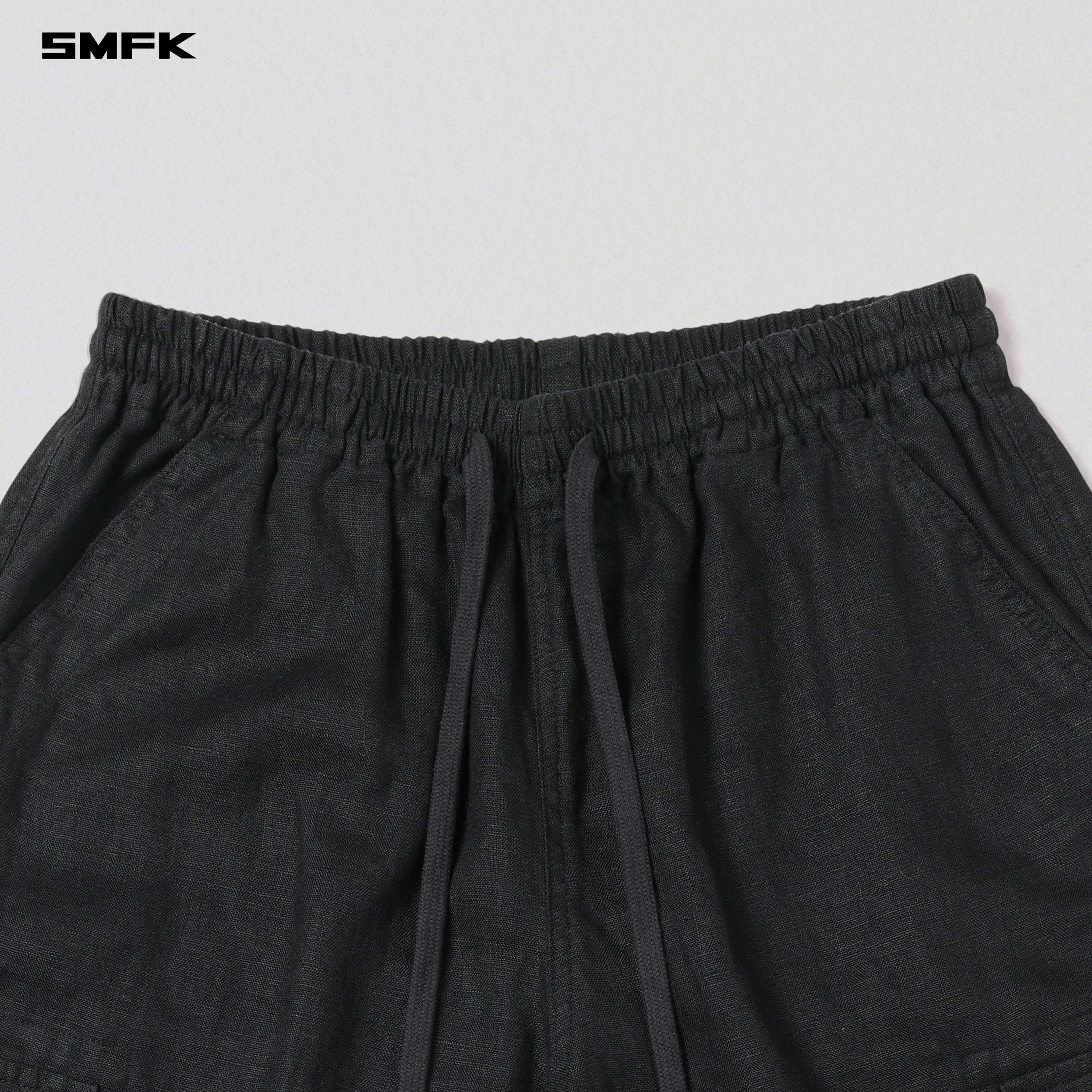 COMPASS ROVE STR SPORTS PANTS/LINEN WILD BLACK