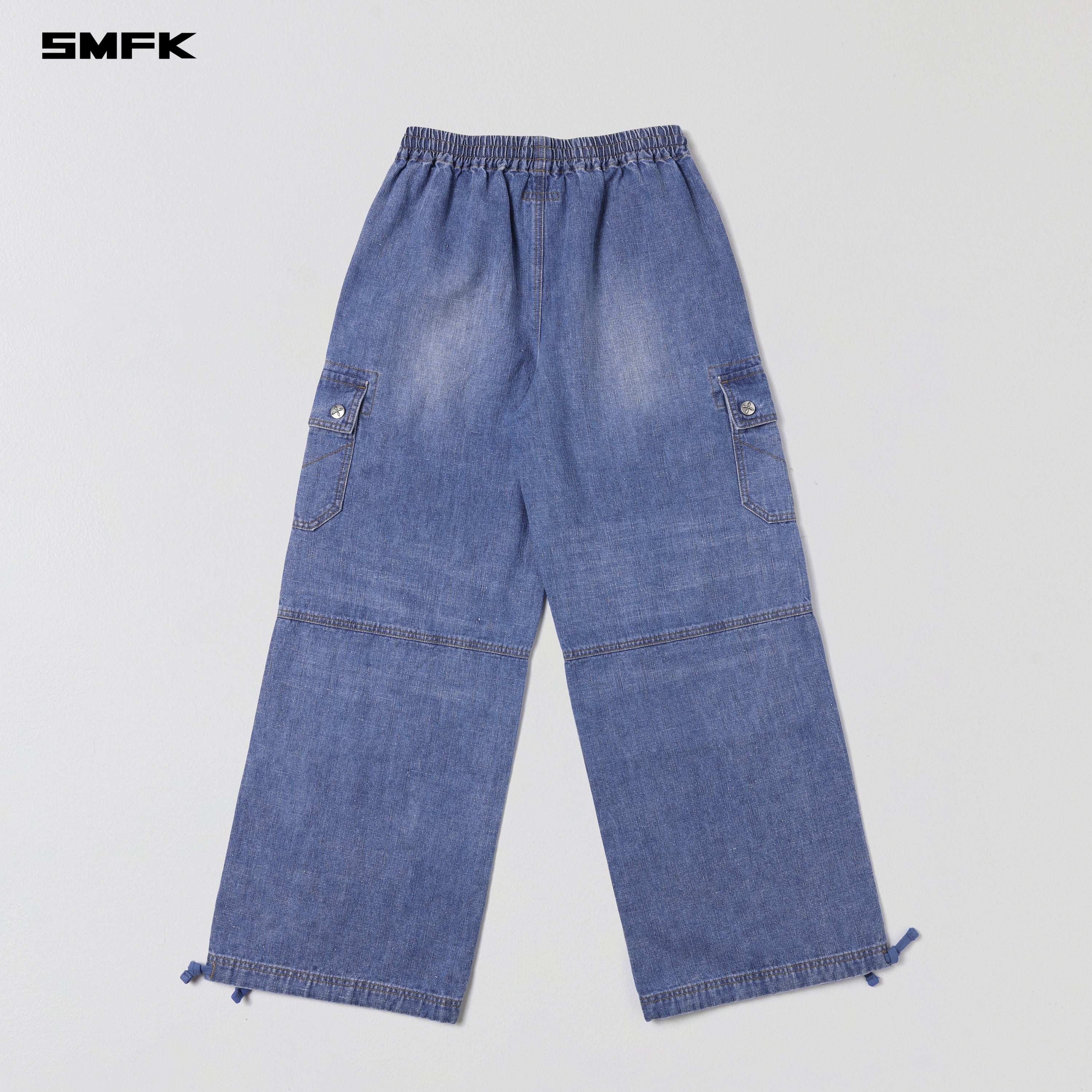 COMPASS ROVE STR SPORTS PANTS/LINEN COTTON JEANS BLUE