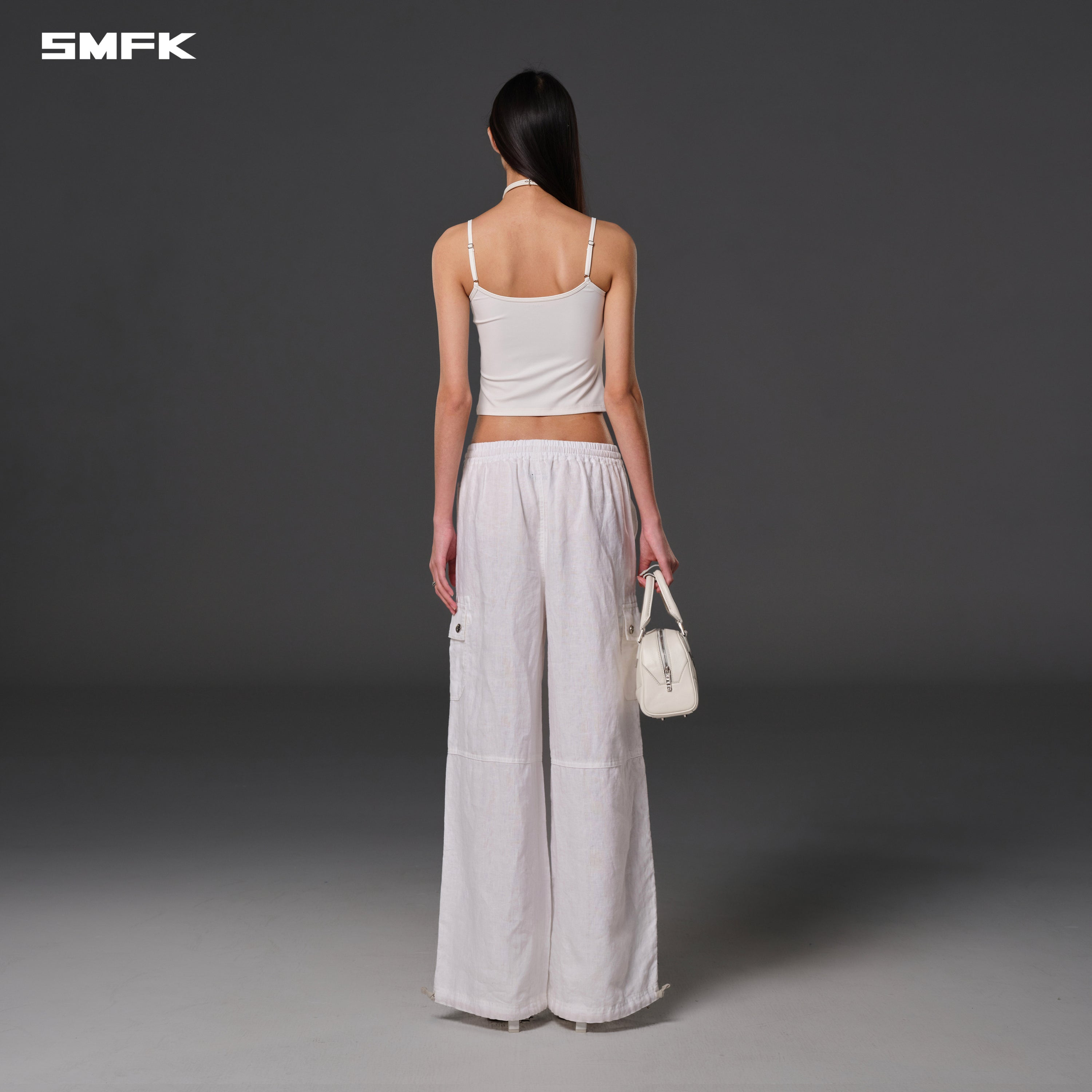 COMPASS ROVE STR SPORTS PANTS/LINEN CLOUD WHITE