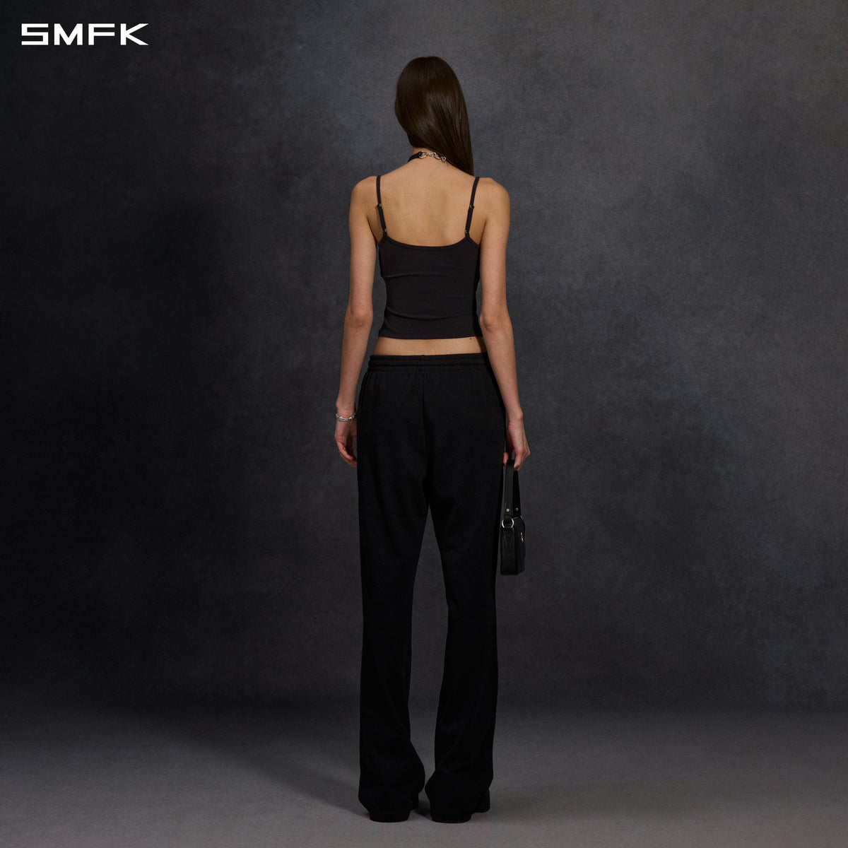 PERMANENT SLIM STRT SPORTS PANTS/COTTON/W WILD BLACK